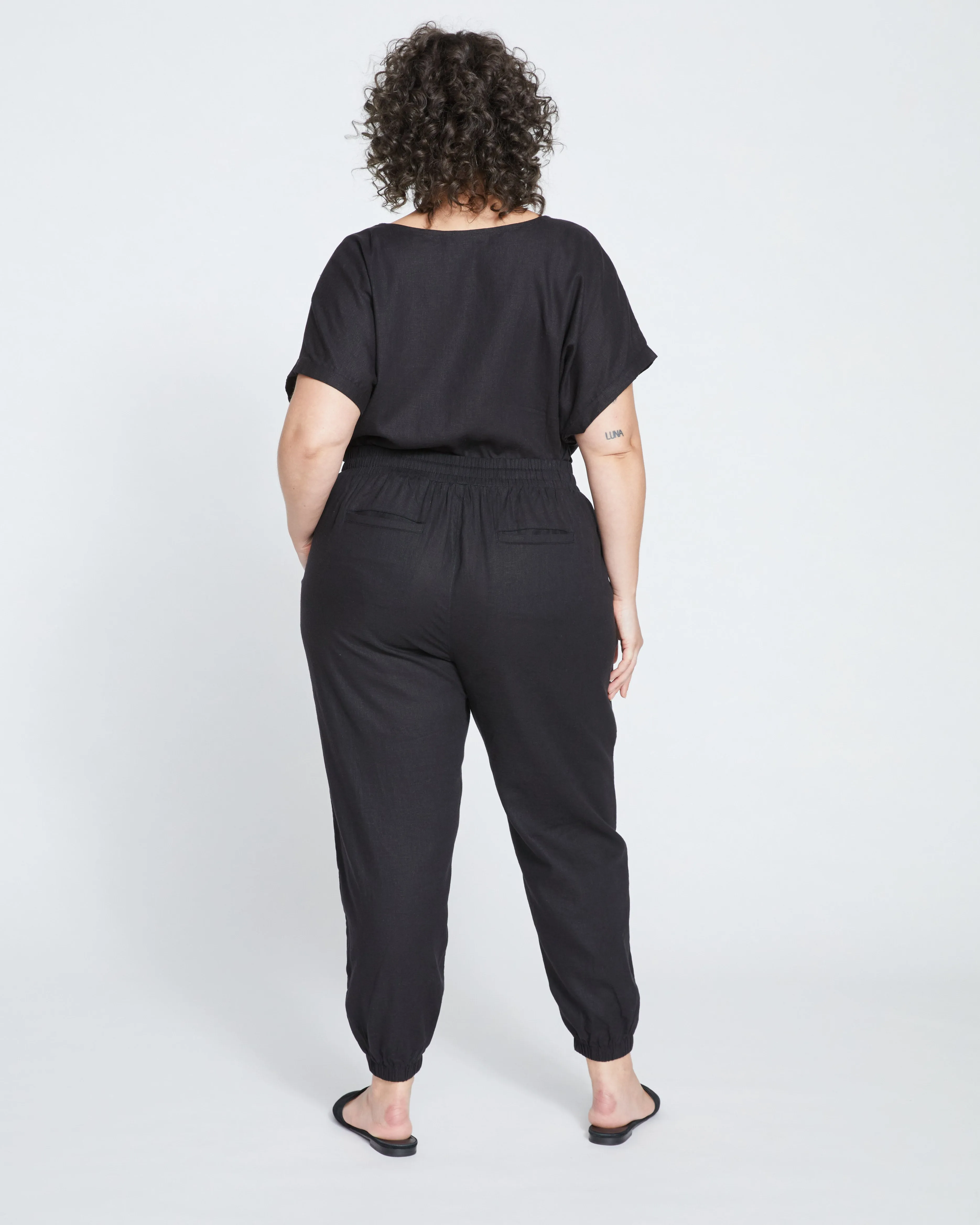 Shoreline Linen Joggers - Black sold by Universal Standard product image thumbnail 5