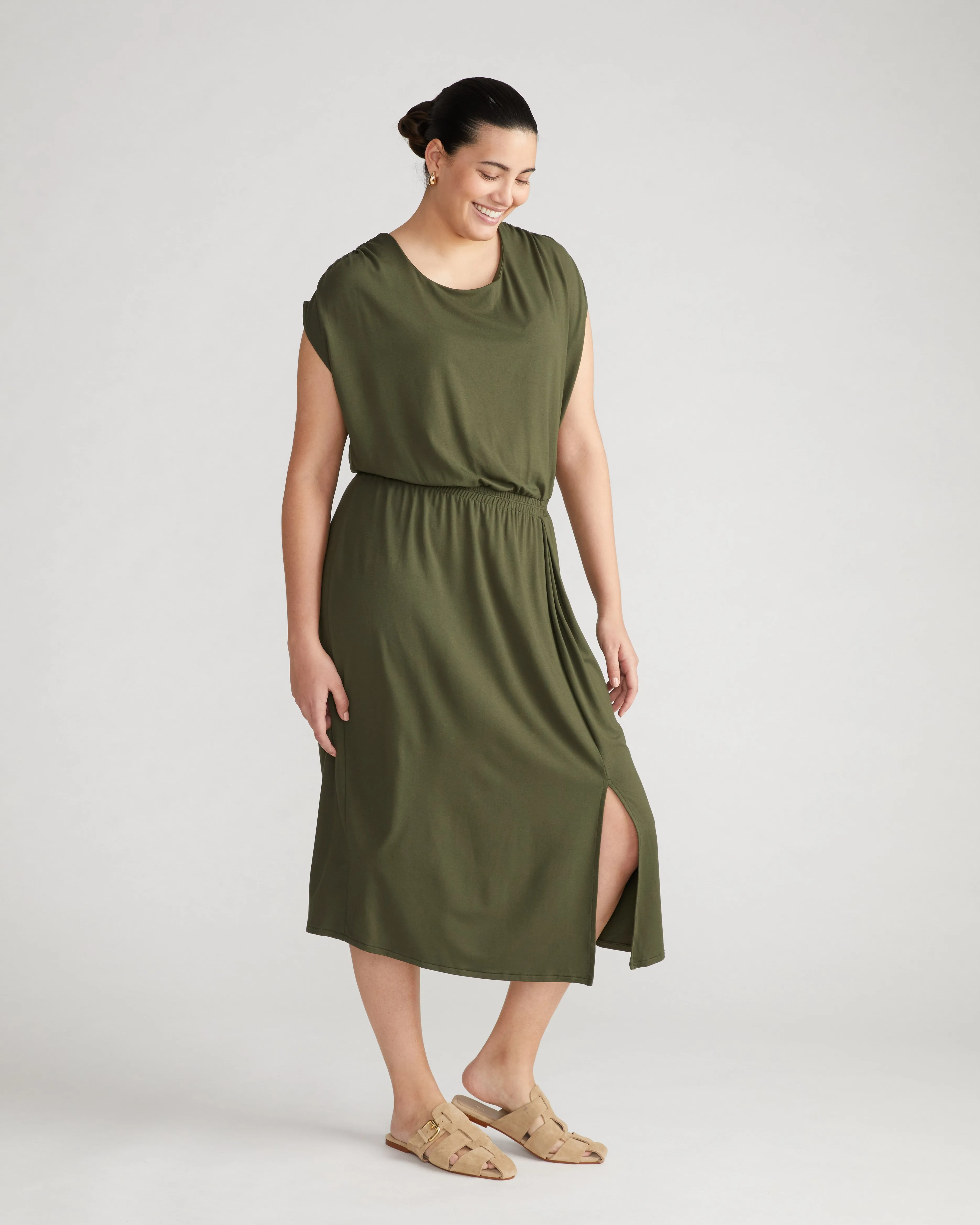Havana Divine Jersey Dress - Nori sold by Universal Standard product image thumbnail 2