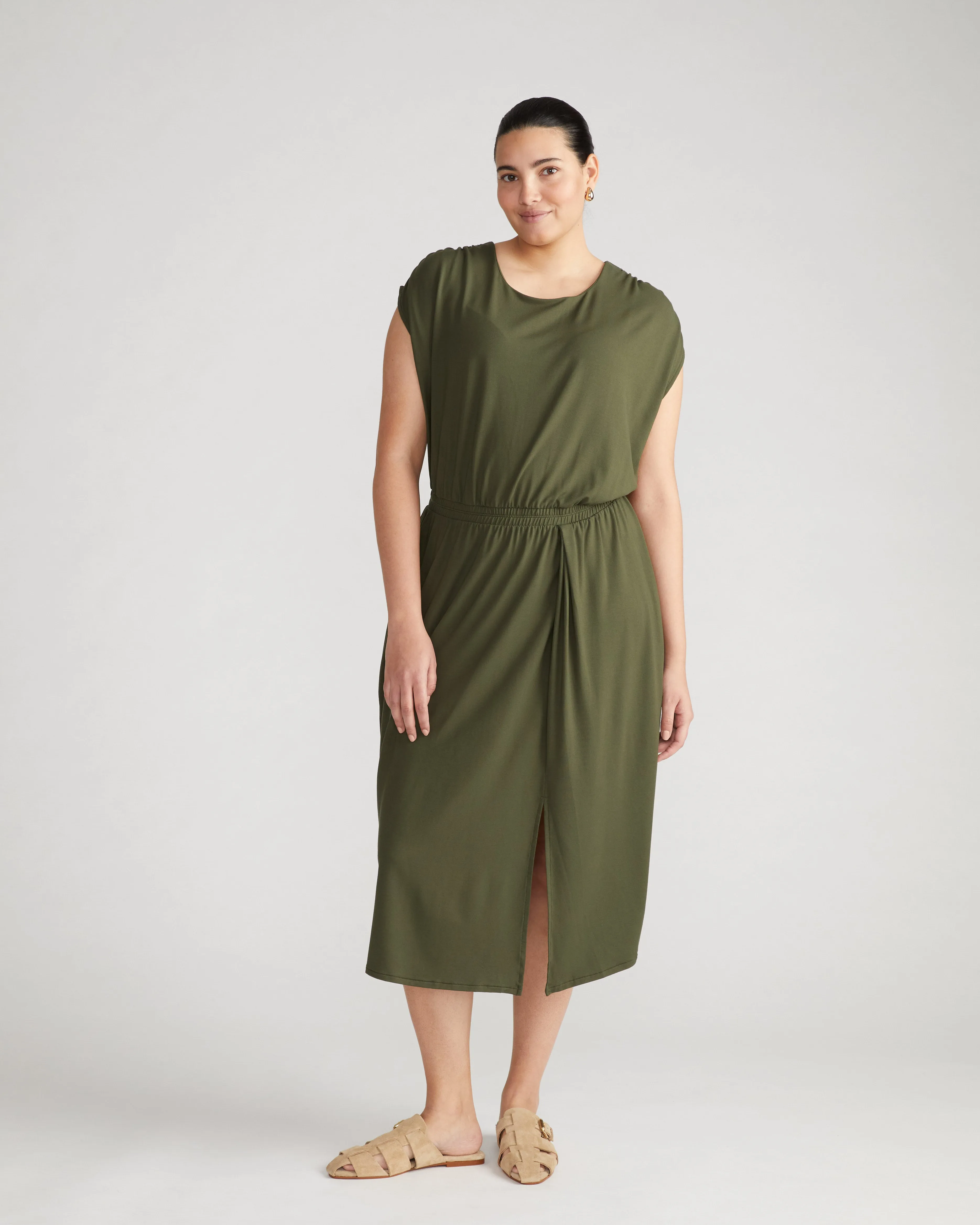 Havana Divine Jersey Dress - Nori sold by Universal Standard product image thumbnail 4