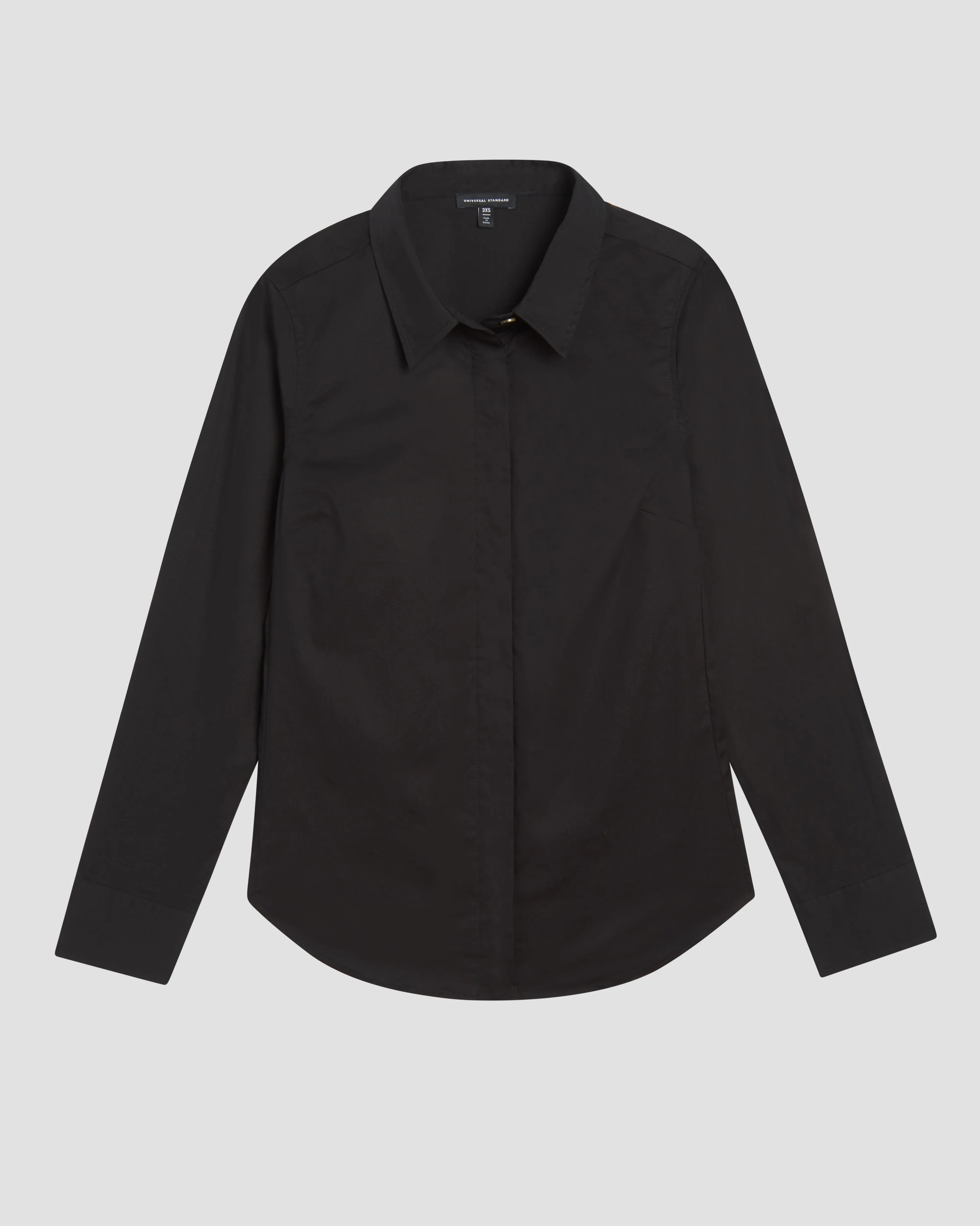 Elbe Stretch Poplin Shirt Classic Fit - Black sold by Universal Standard product image thumbnail 2