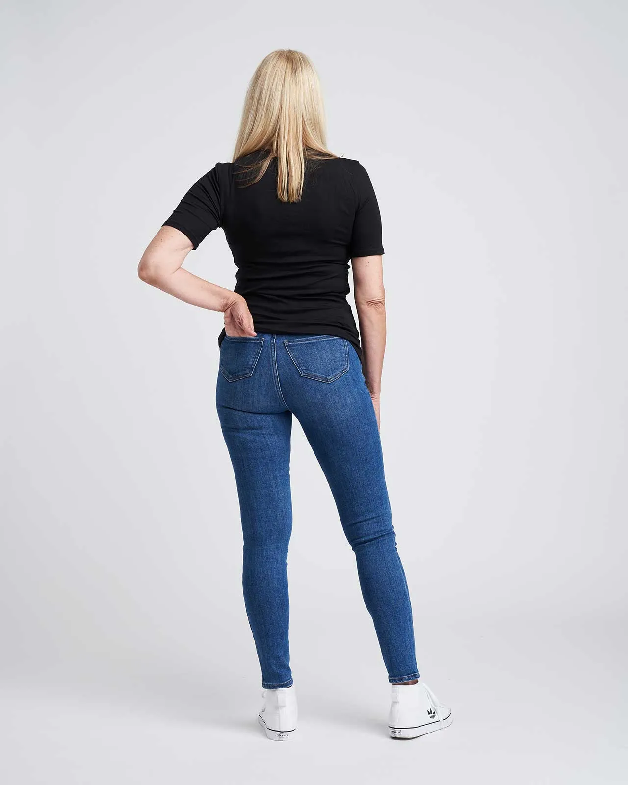 Foundation Short Sleeve Crew Neck Relaxed Tee - Black sold by Universal Standard product image thumbnail 5