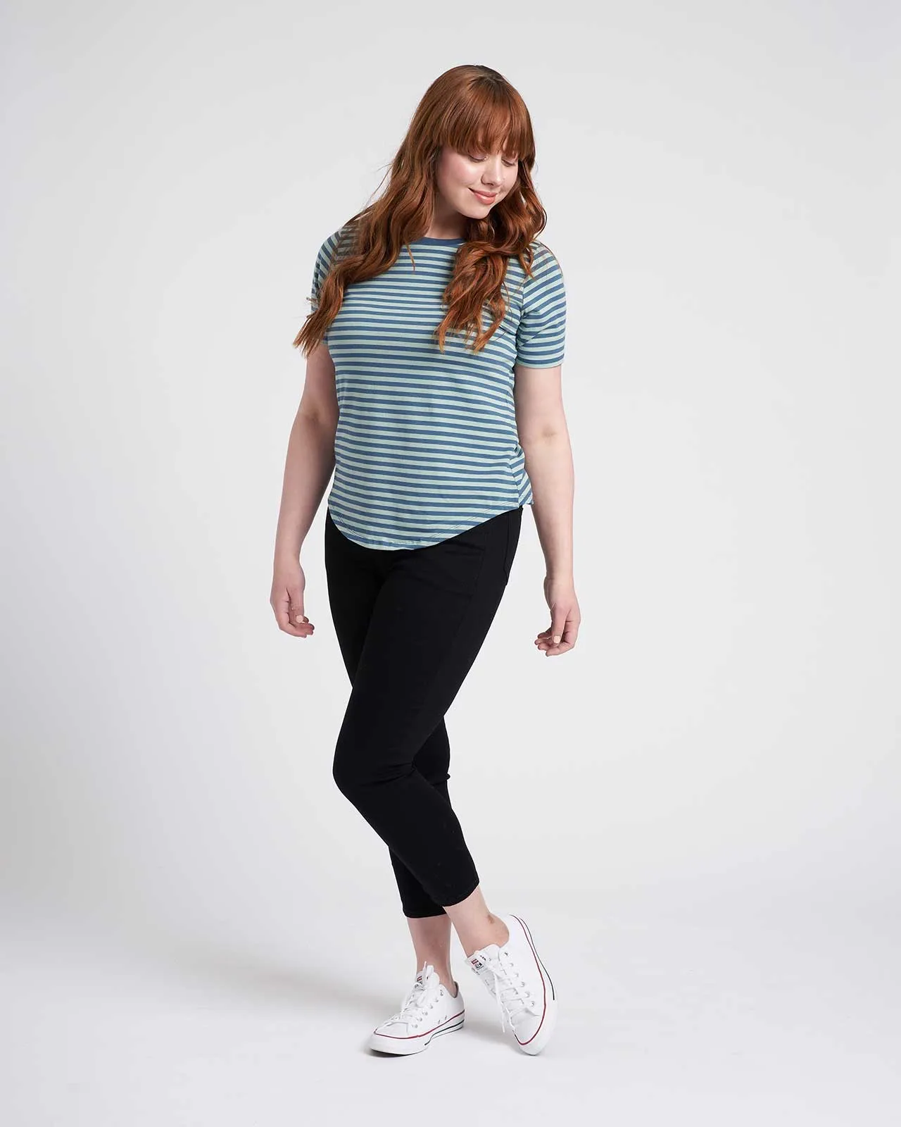 Tee Rex - Mist/Teal Stripe sold by Universal Standard product image thumbnail 3