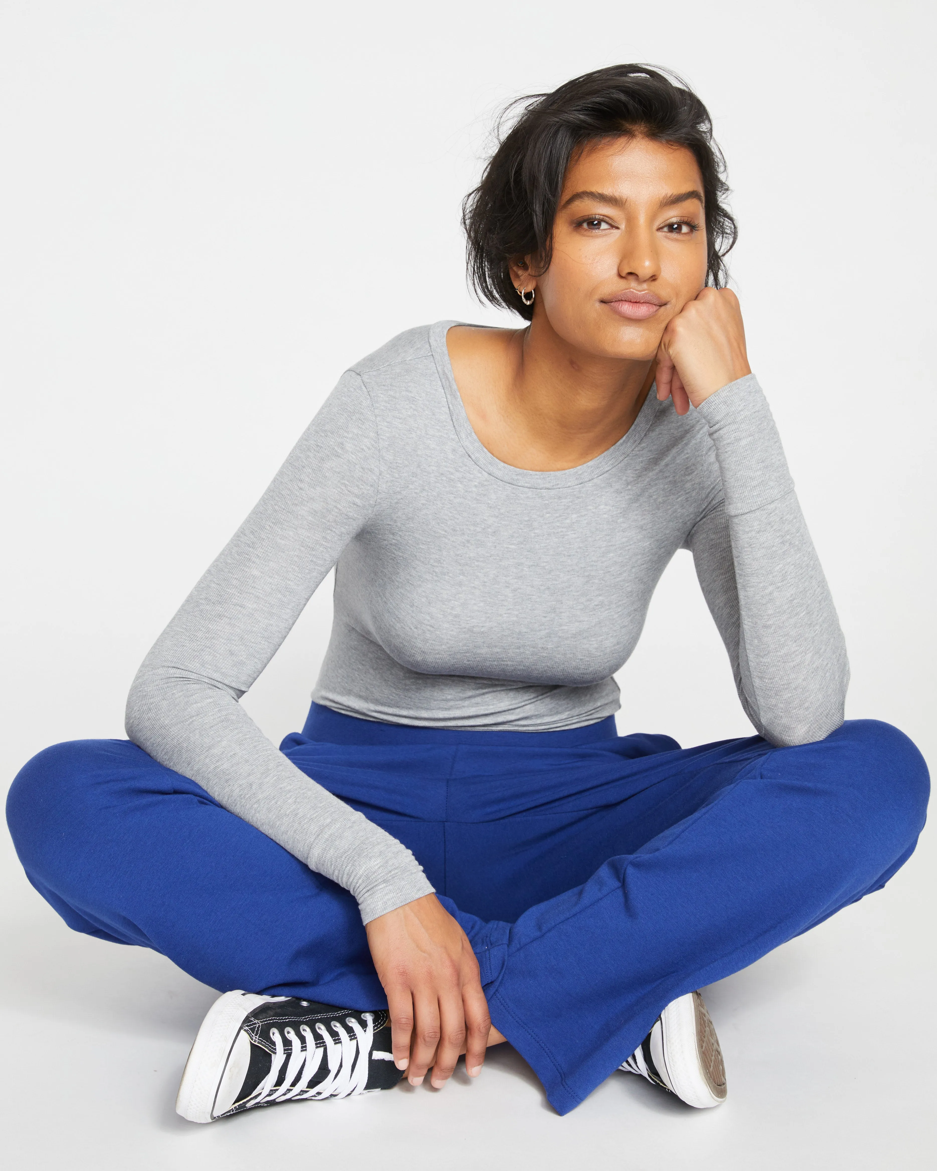 Super Soft Terry Flares - Lapis sold by Universal Standard