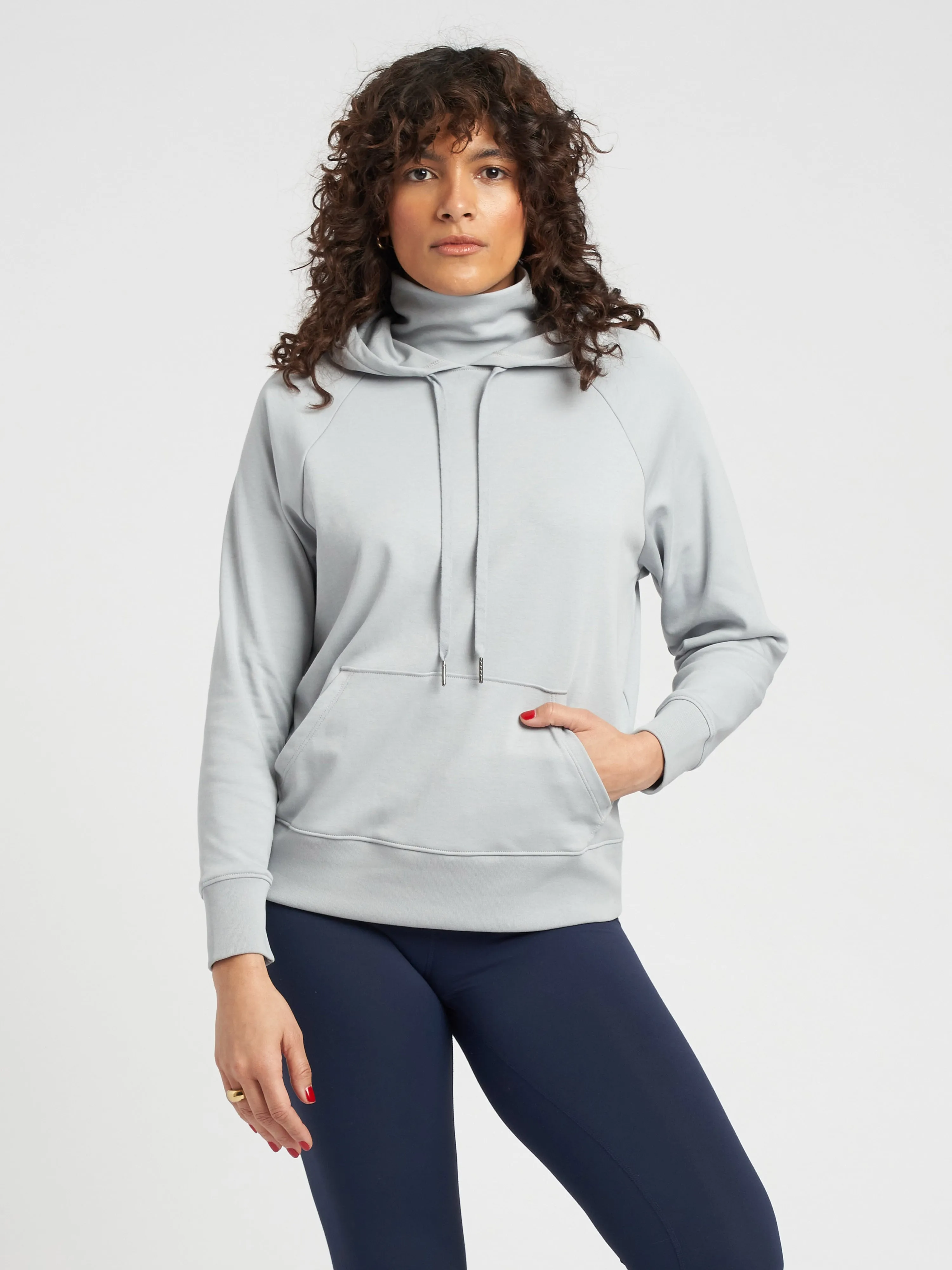 Fallon Funnel Neck Hoodie - Grey Sky sold by Universal Standard product image thumbnail 5