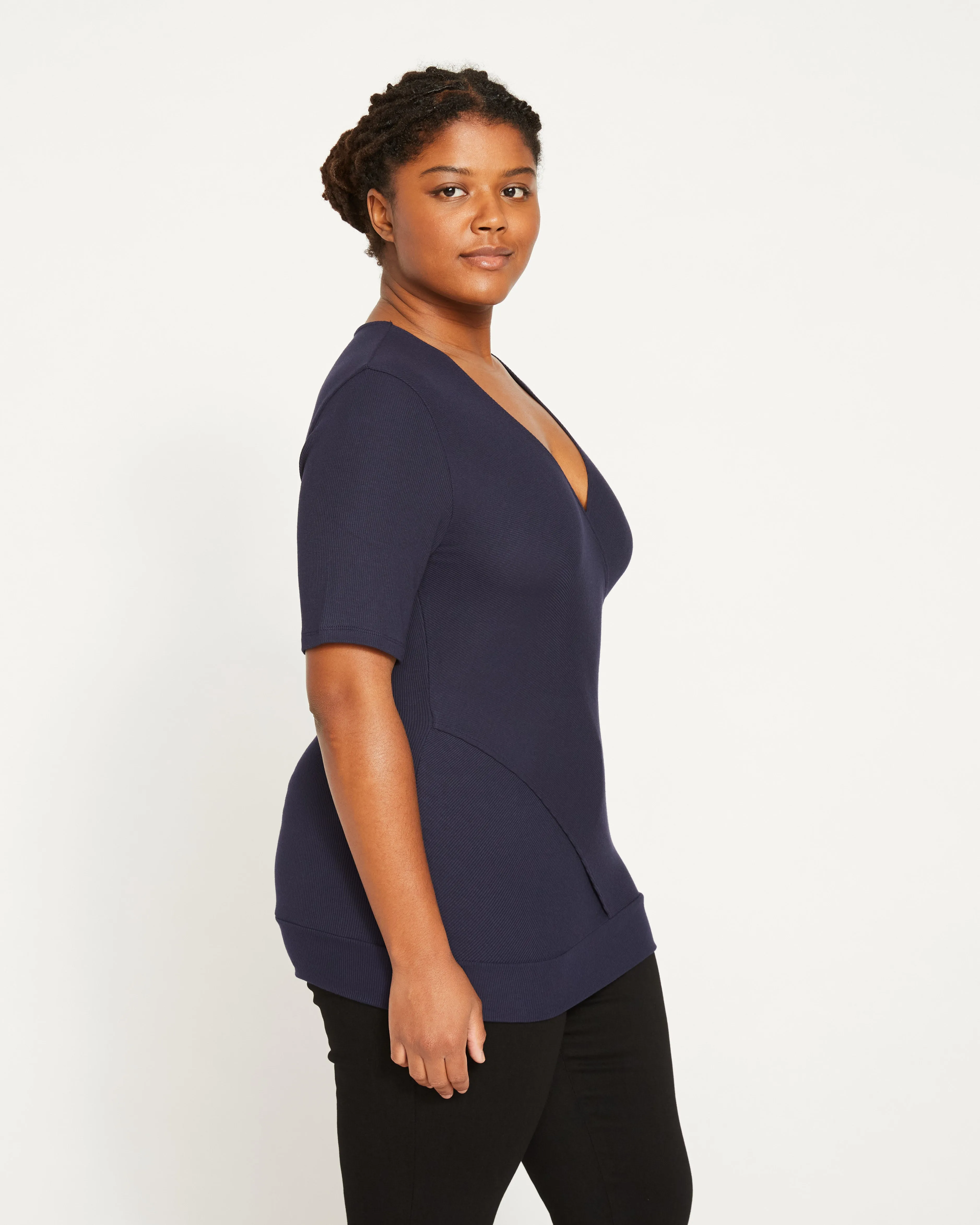 Form Rib Wrap Top - Midnight sold by Universal Standard product image thumbnail 2