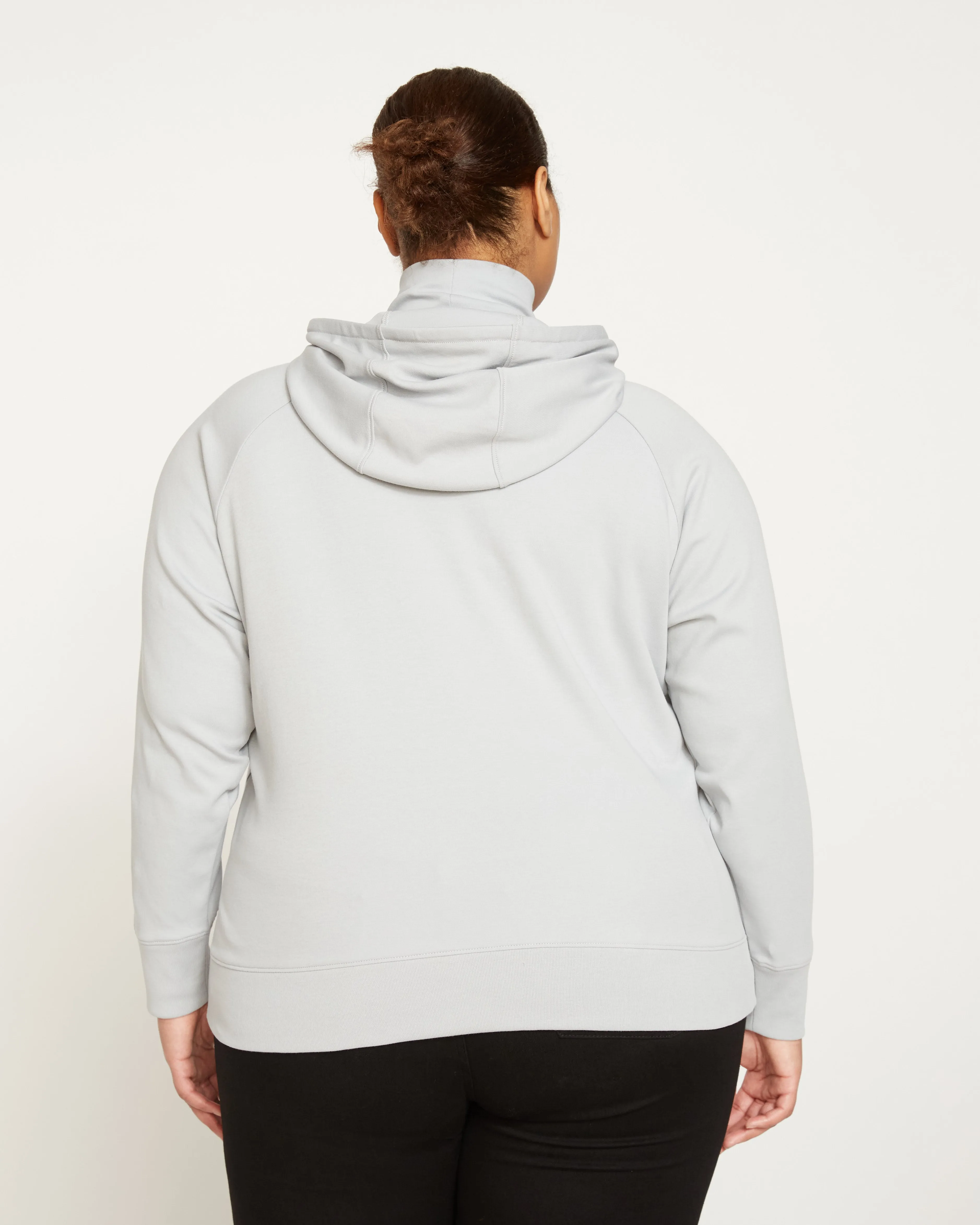 Fallon Funnel Neck Hoodie - Grey Sky sold by Universal Standard product image thumbnail 4