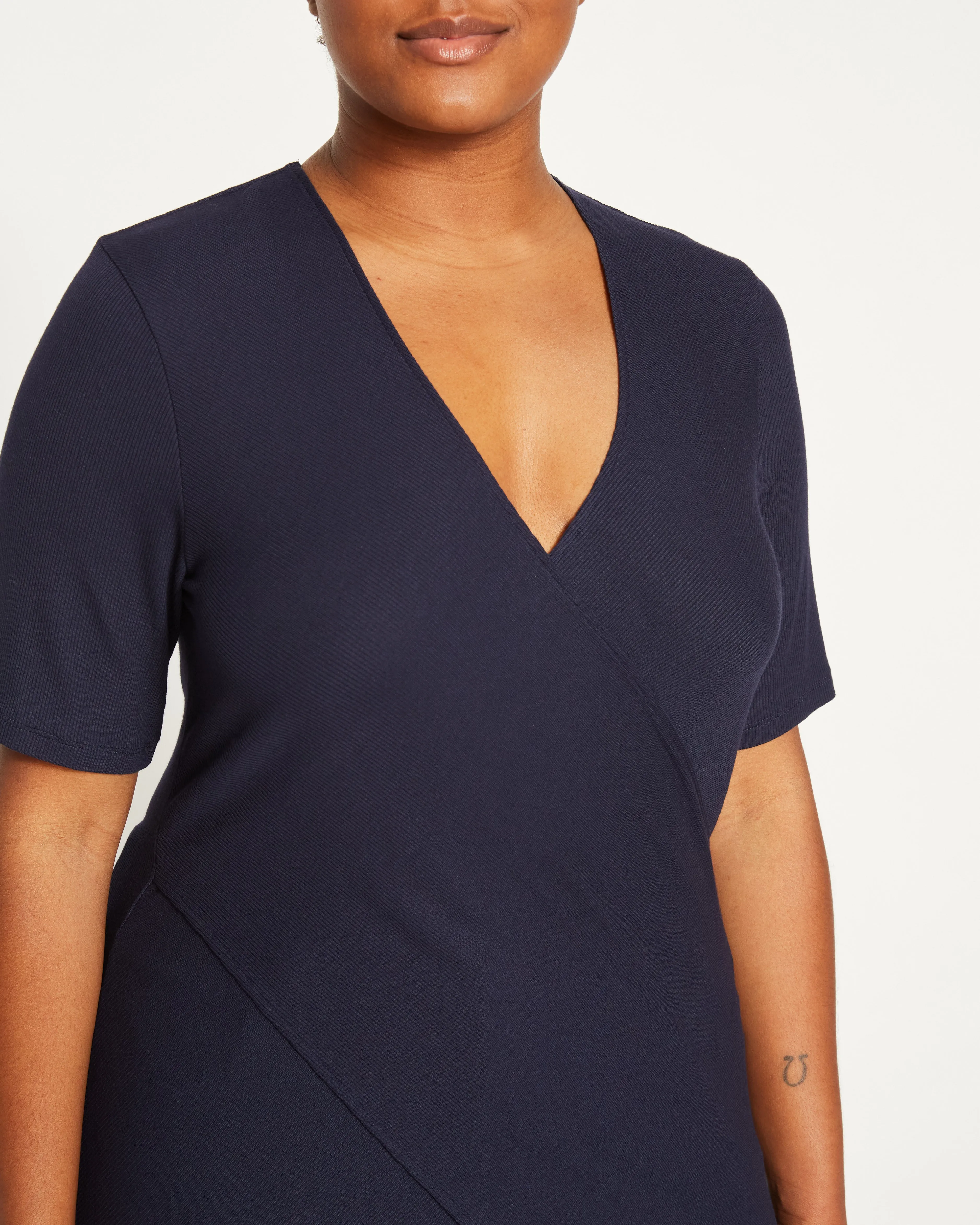 Form Rib Wrap Top - Midnight sold by Universal Standard product image thumbnail 5