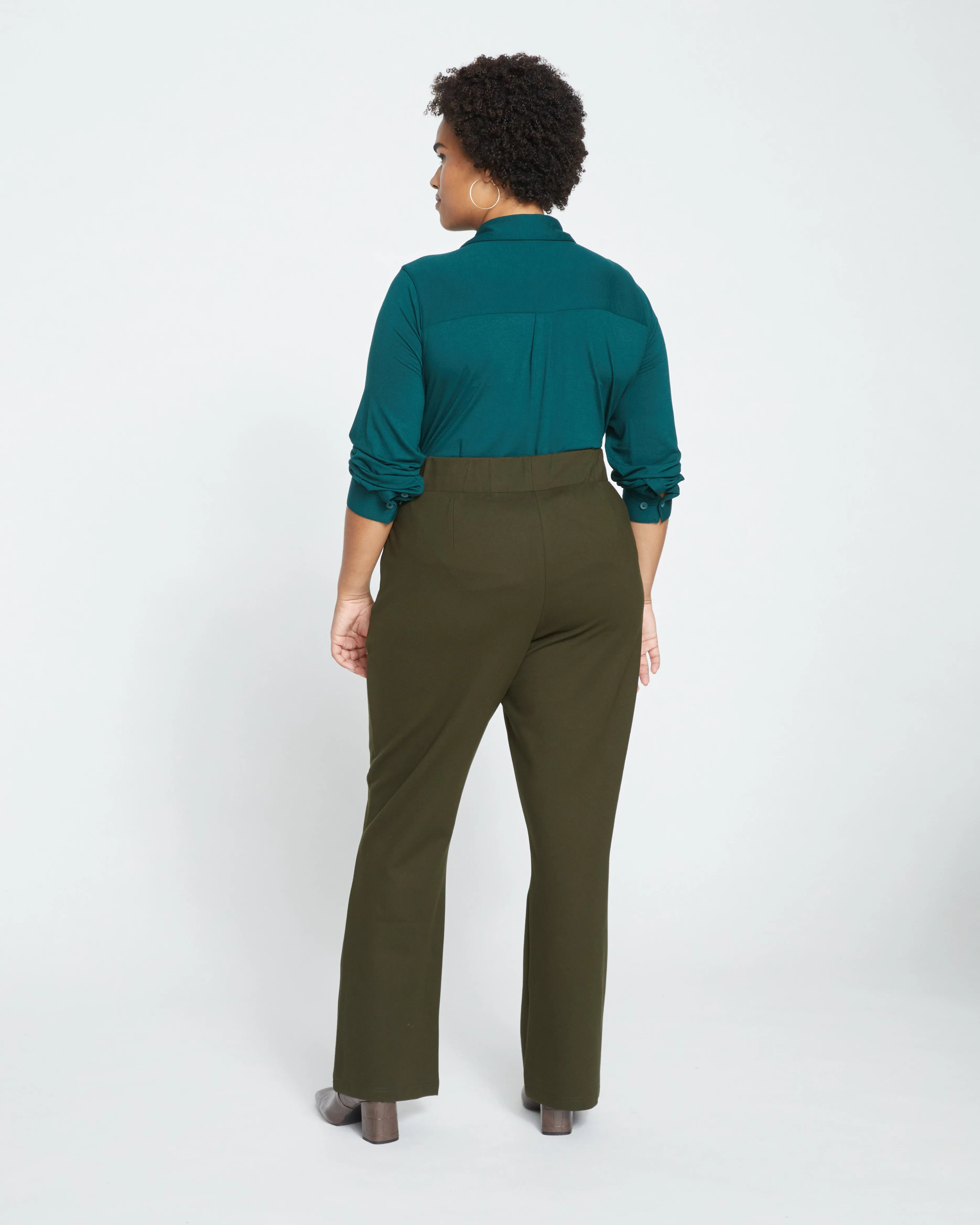 Pull On Bootcut Ponte Pants - Evening Forest sold by Universal Standard product image thumbnail 4