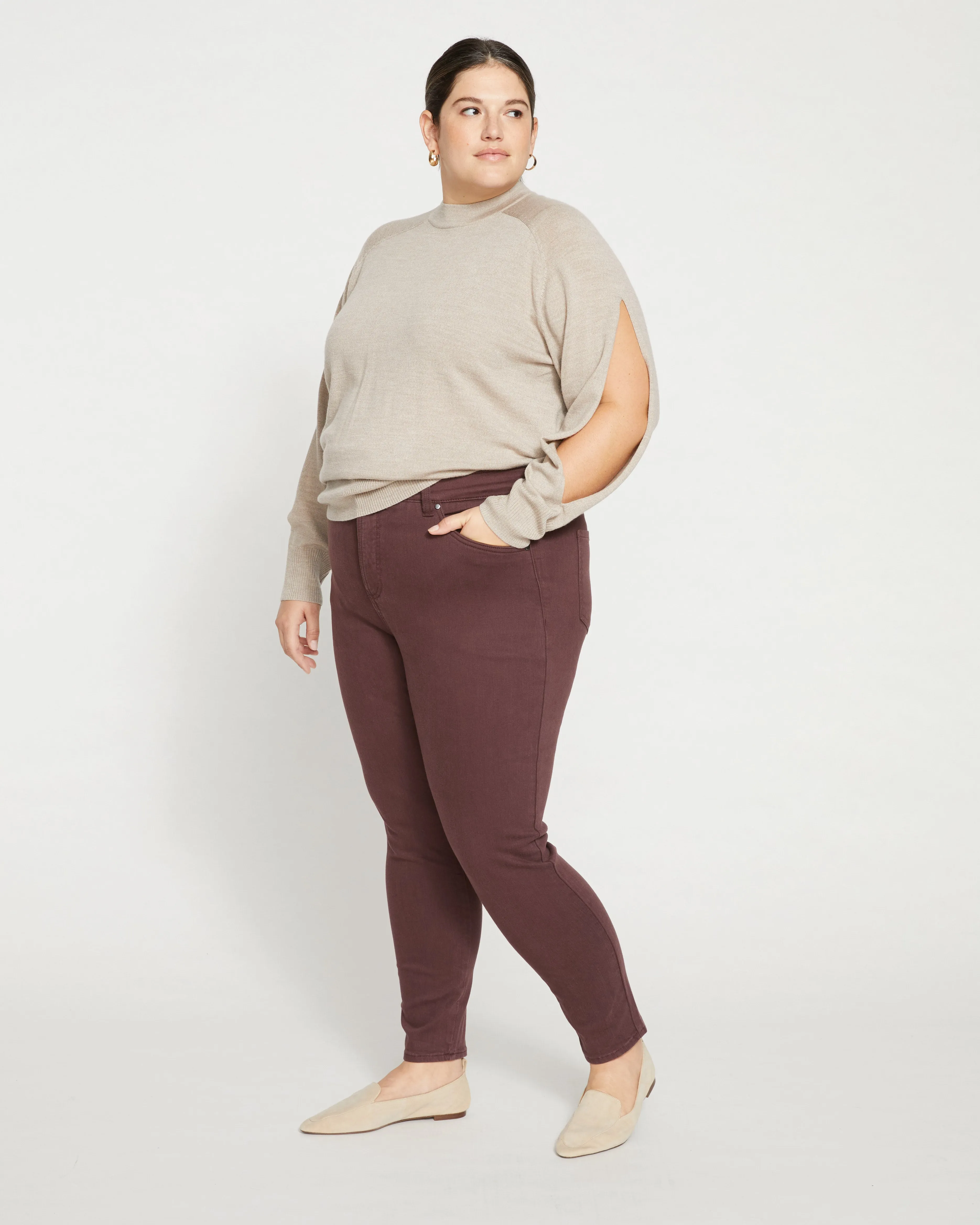 Seine High Rise Skinny Jeans 27 Inch - Brulee sold by Universal Standard product image thumbnail 3