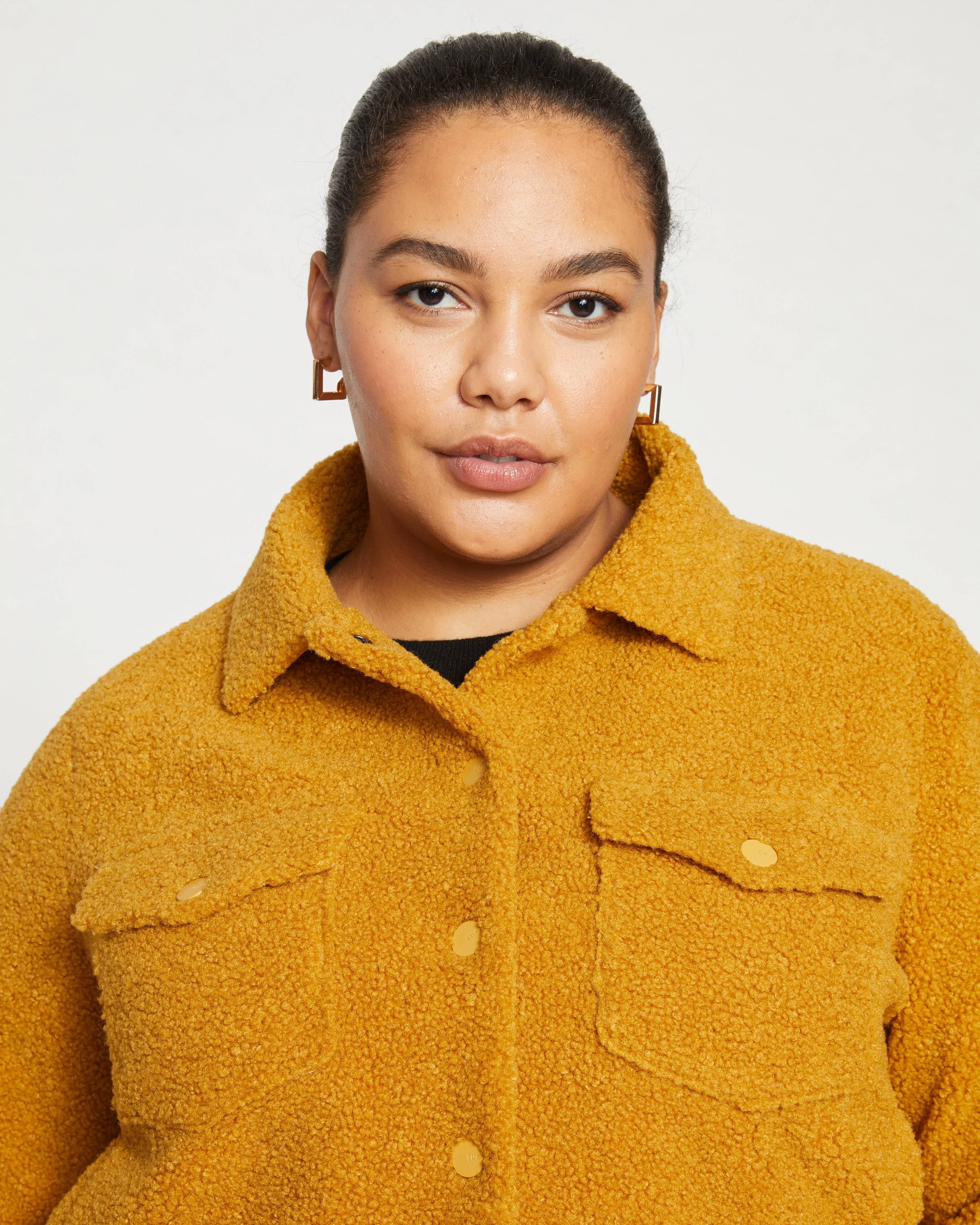 Kelsey Teddy Jacket - Mustard sold by Universal Standard product image thumbnail 2