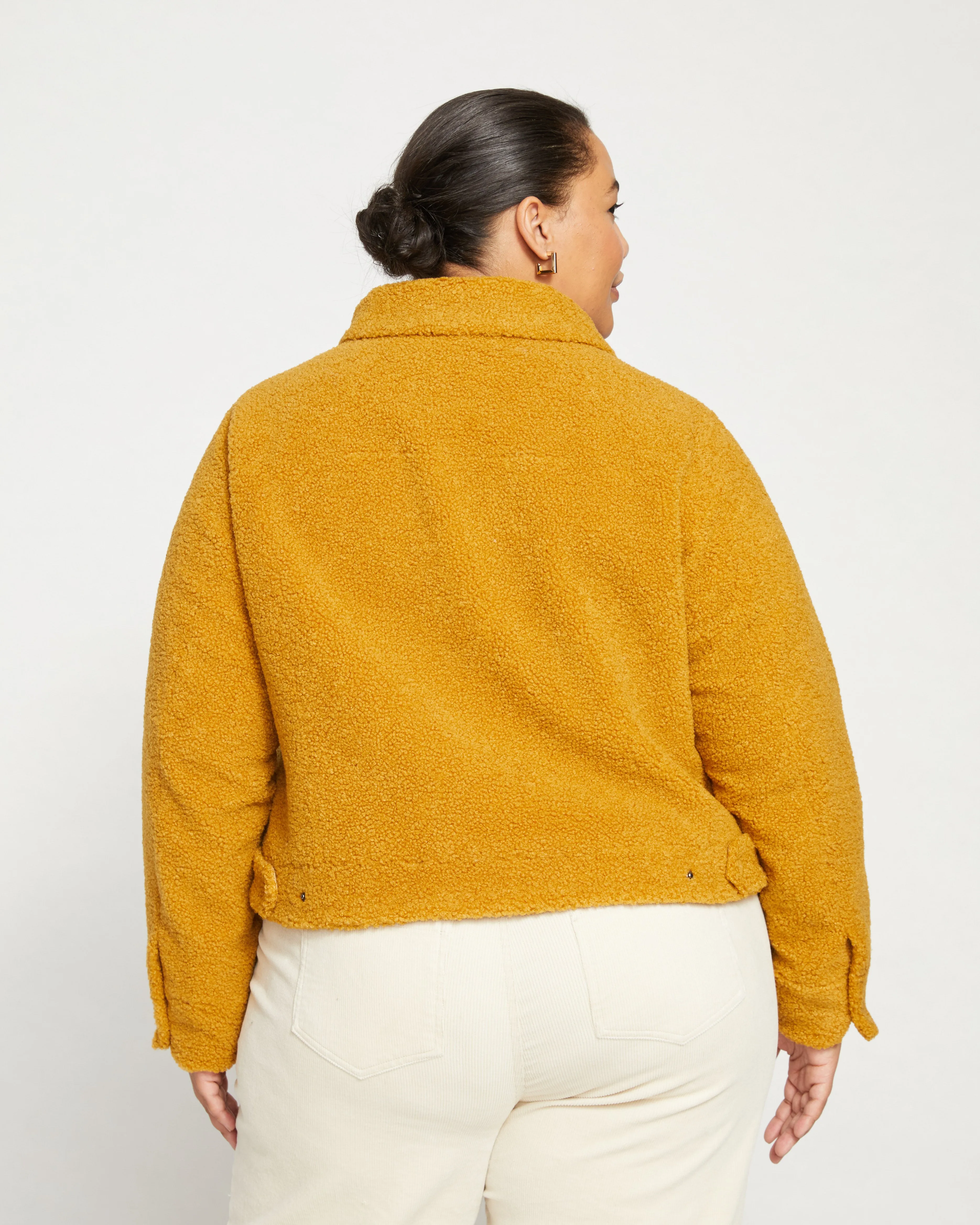 Kelsey Teddy Jacket - Mustard sold by Universal Standard product image thumbnail 4