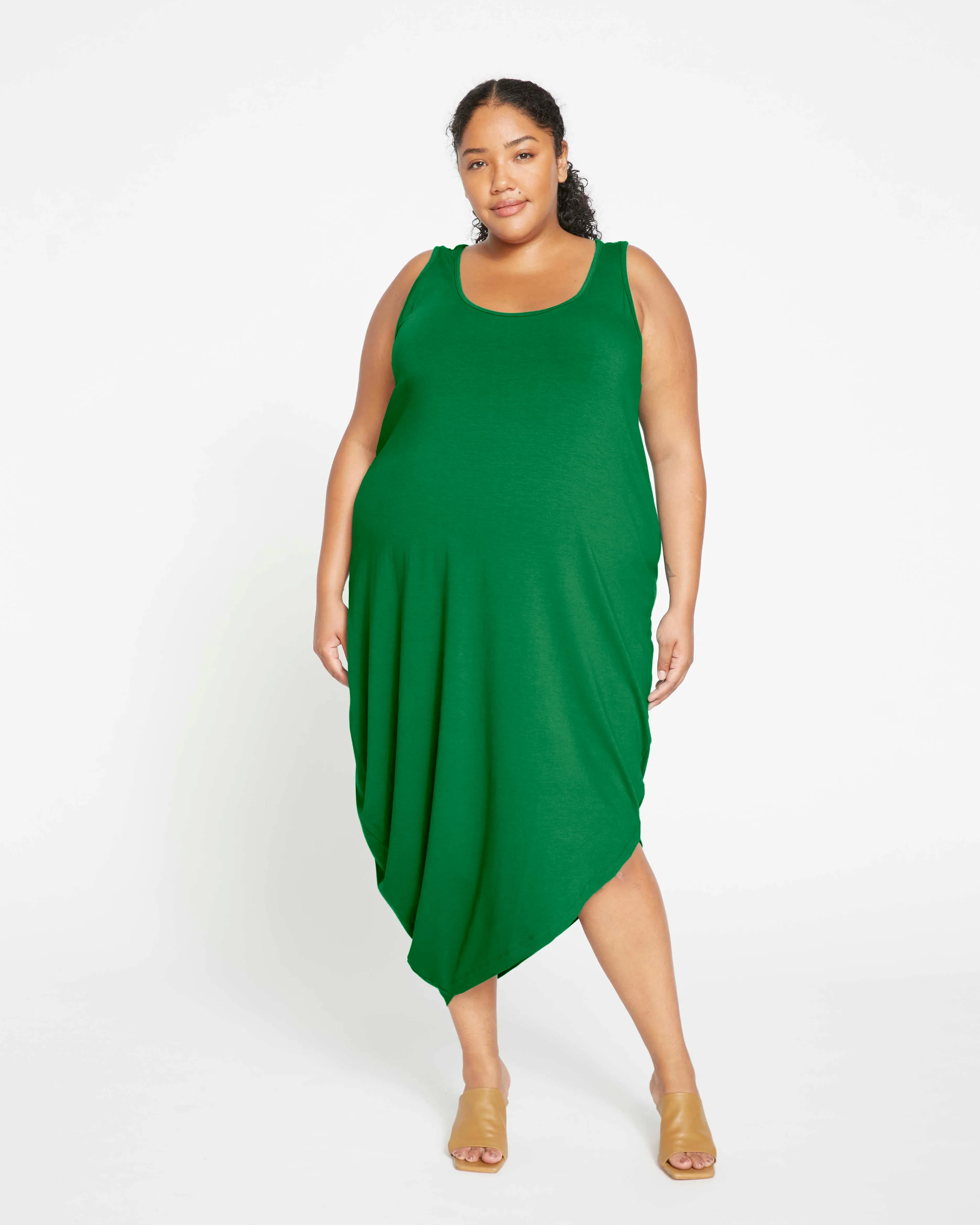 Iconic Geneva Tank Dress - Jardin sold by Universal Standard