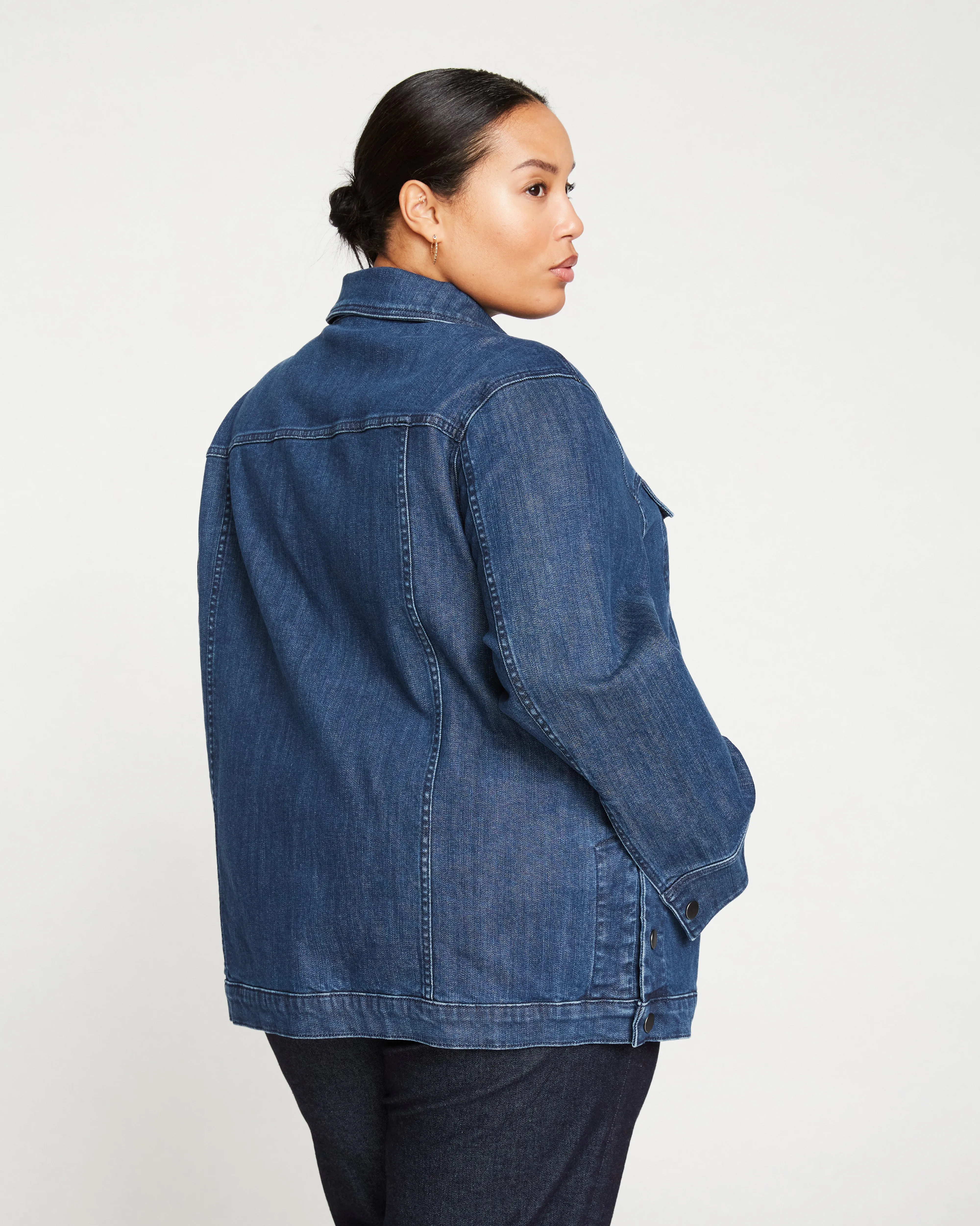 Denim Chore Jacket - Dark Indigo sold by Universal Standard product image thumbnail 5