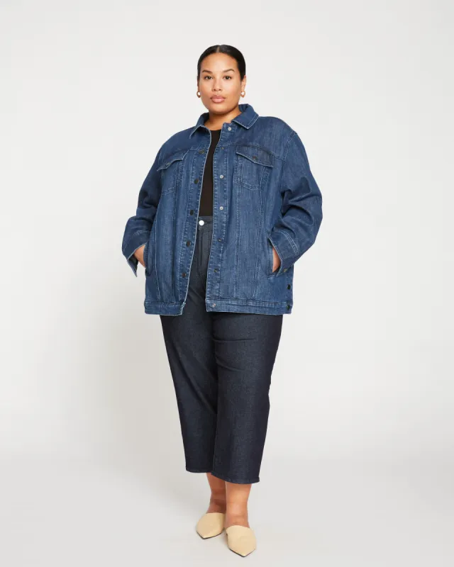 Denim Chore Jacket - Dark Indigo sold by Universal Standard