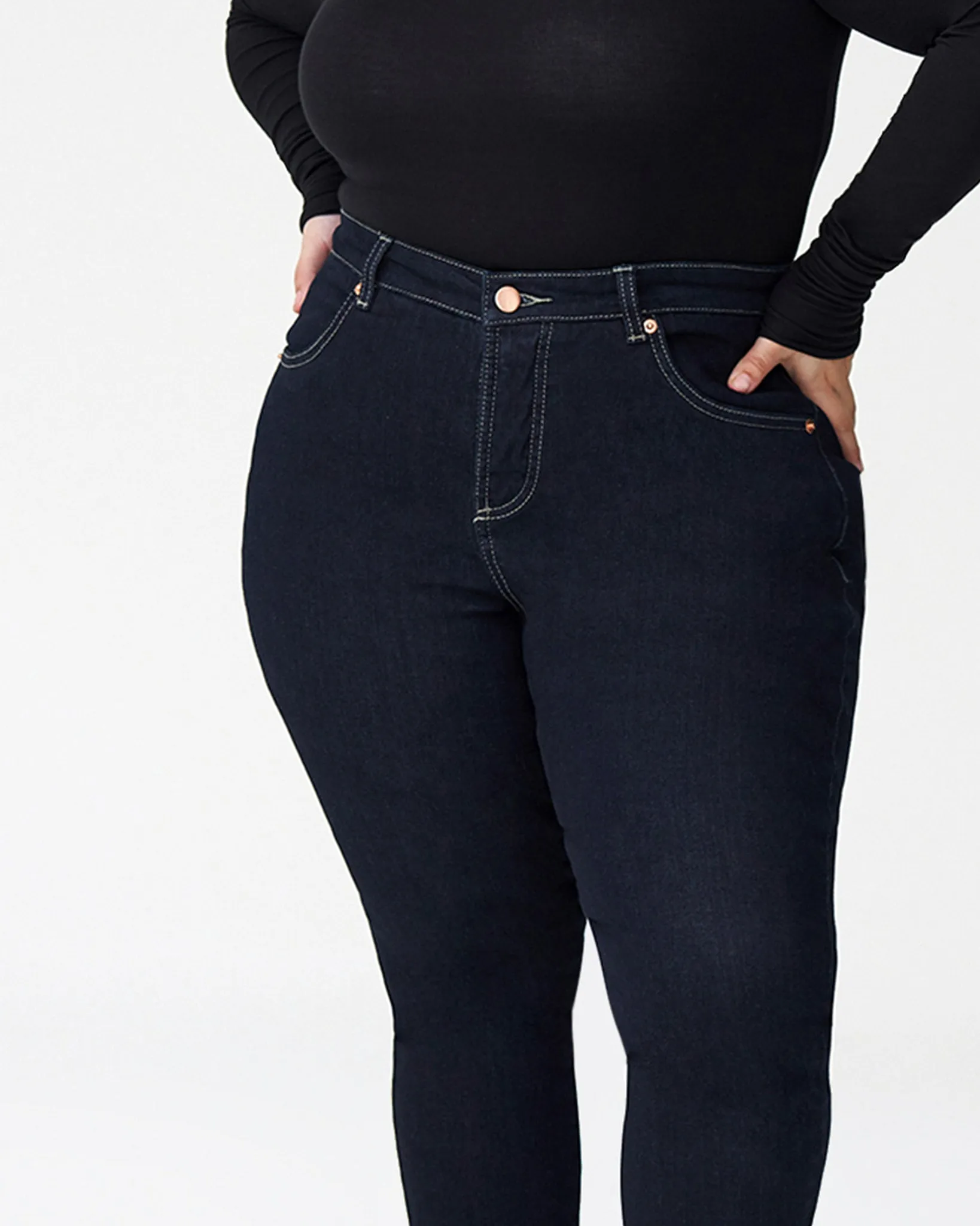 Seine High Rise Skinny Jeans Petite - Dark Indigo sold by Universal Standard product image thumbnail 5