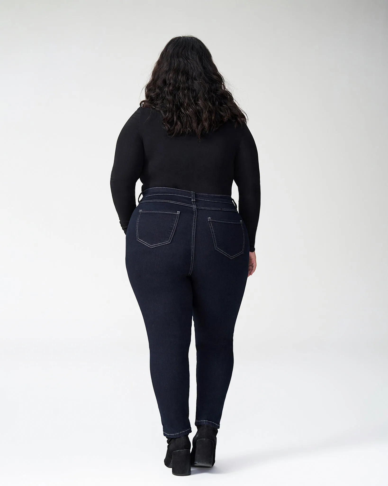 Seine High Rise Skinny Jeans Petite - Dark Indigo sold by Universal Standard product image thumbnail 4
