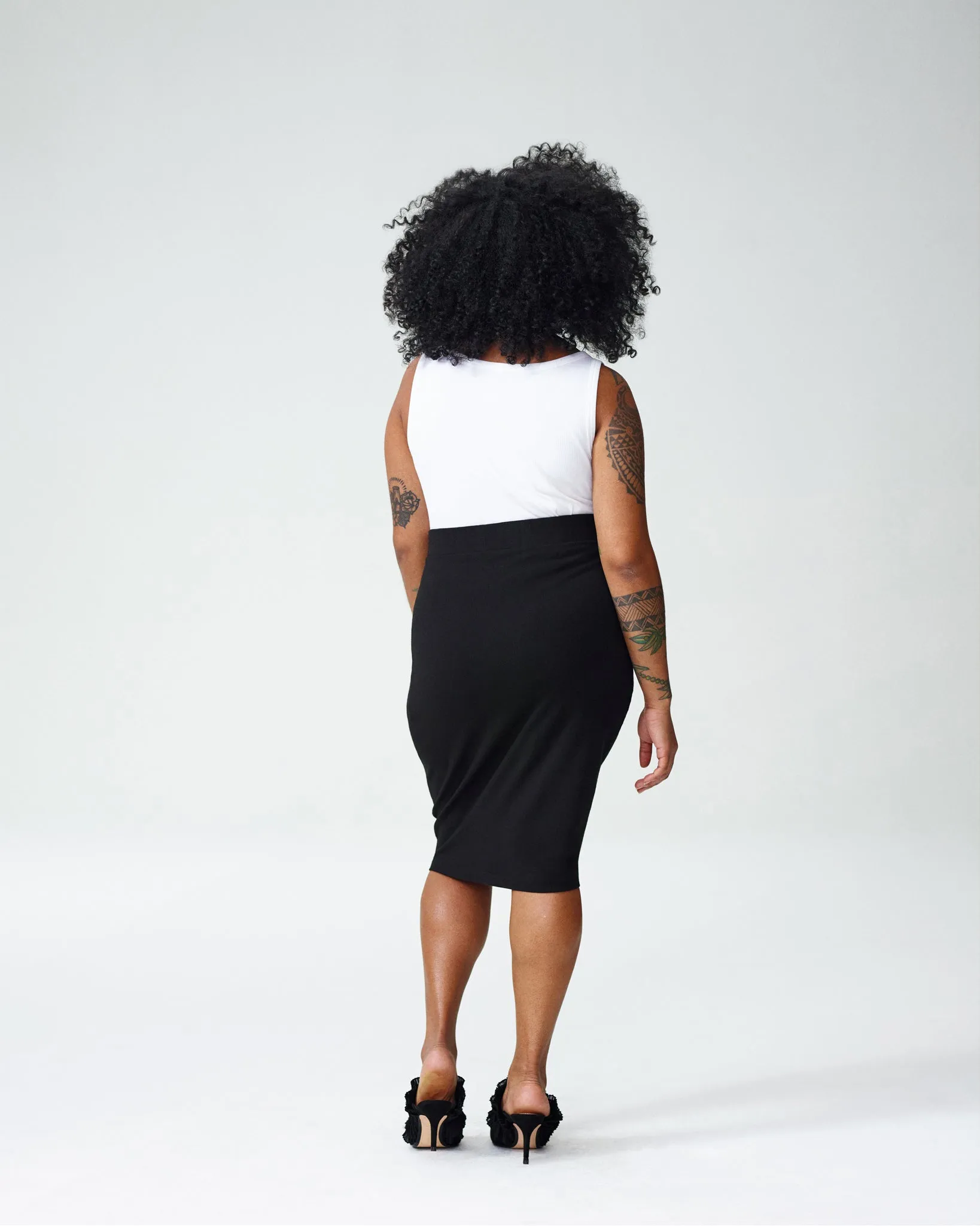 Petite Danube Jersey Skirt - Black sold by Universal Standard product image thumbnail 3