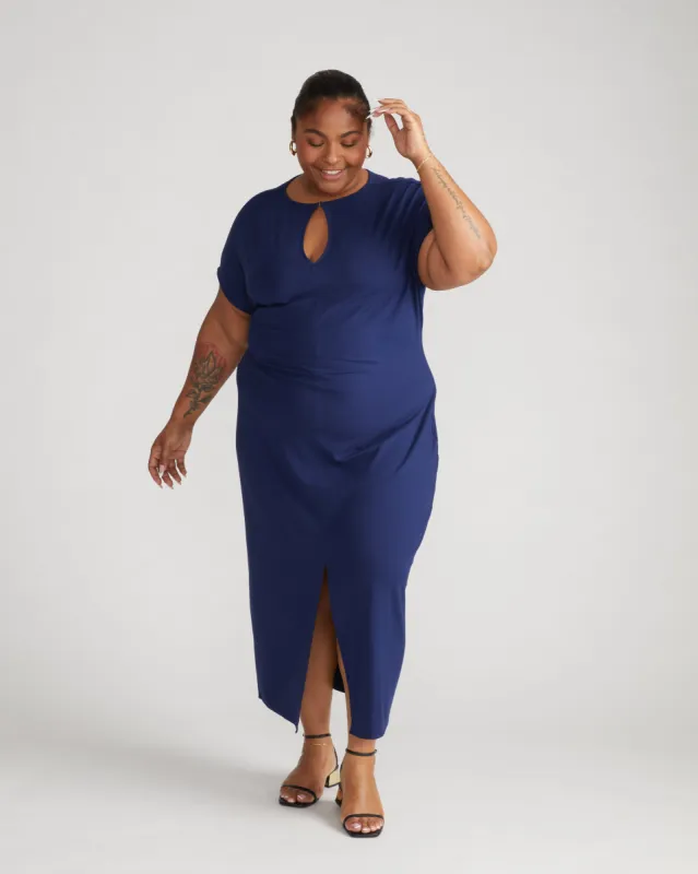 Spritz Divine Jersey Shift Dress - Cenote sold by Universal Standard