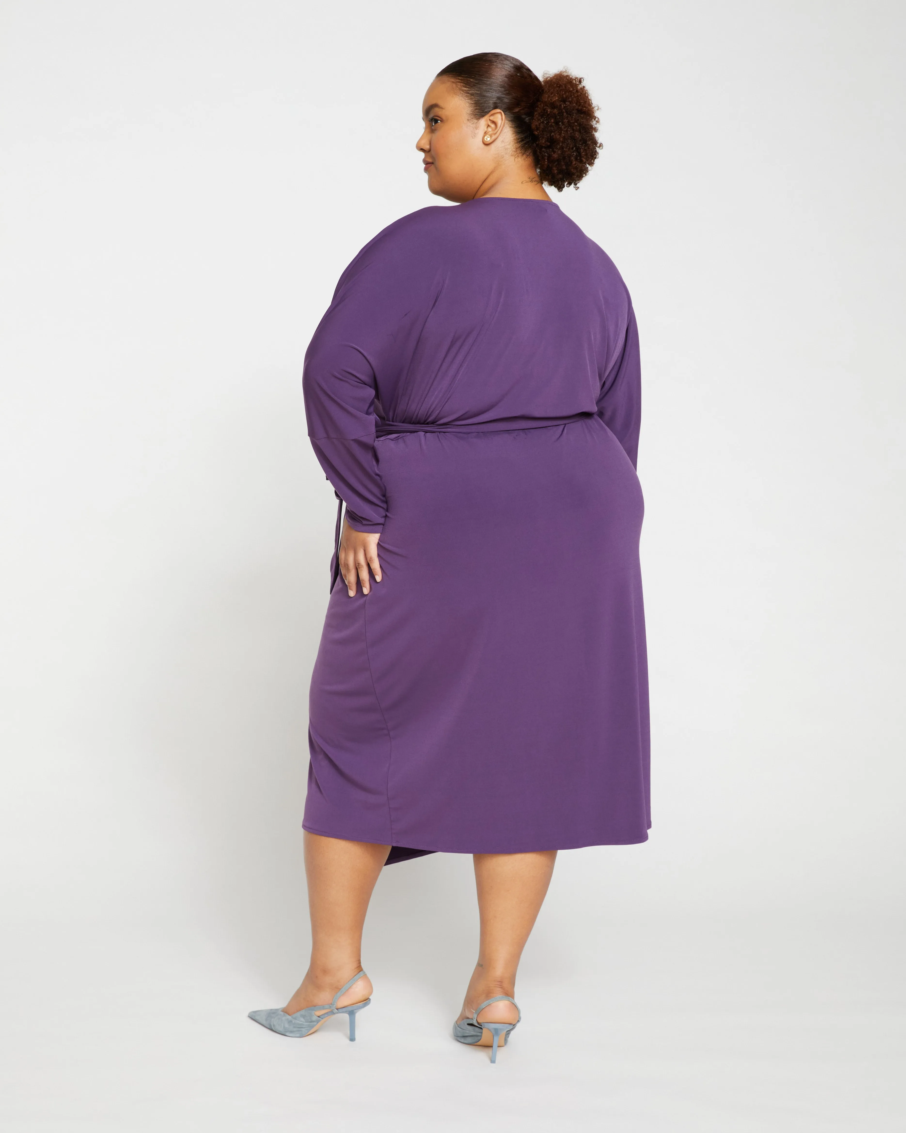 Velvety-Cool Jersey Wrap Dress - Potion Purple sold by Universal Standard product image thumbnail 4
