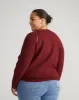 Better-Than-Wool Keyhole Sweater - Merlot sold by Universal Standard