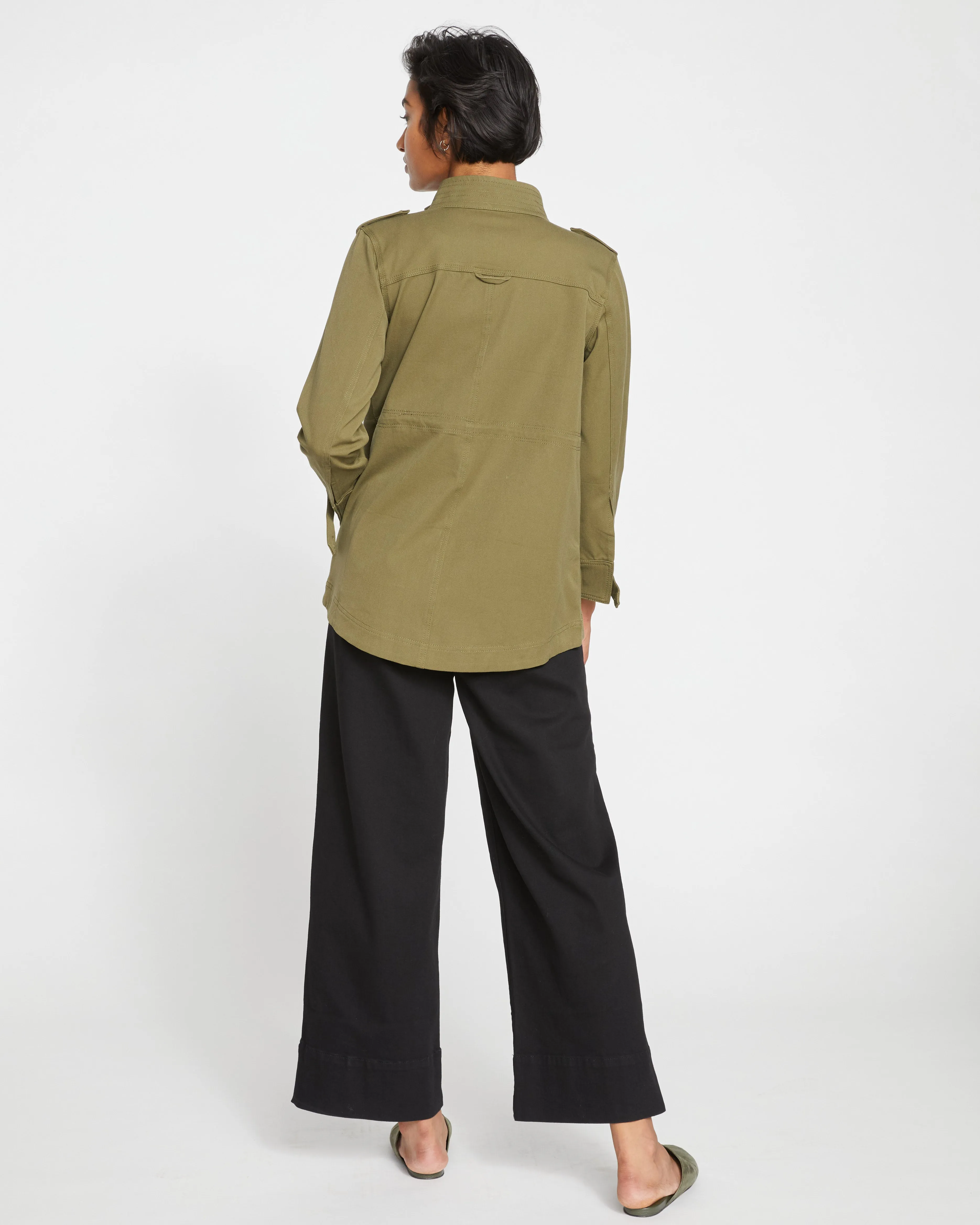 Vineyard Stretch Twill Jacket - Ivy sold by Universal Standard product image thumbnail 4