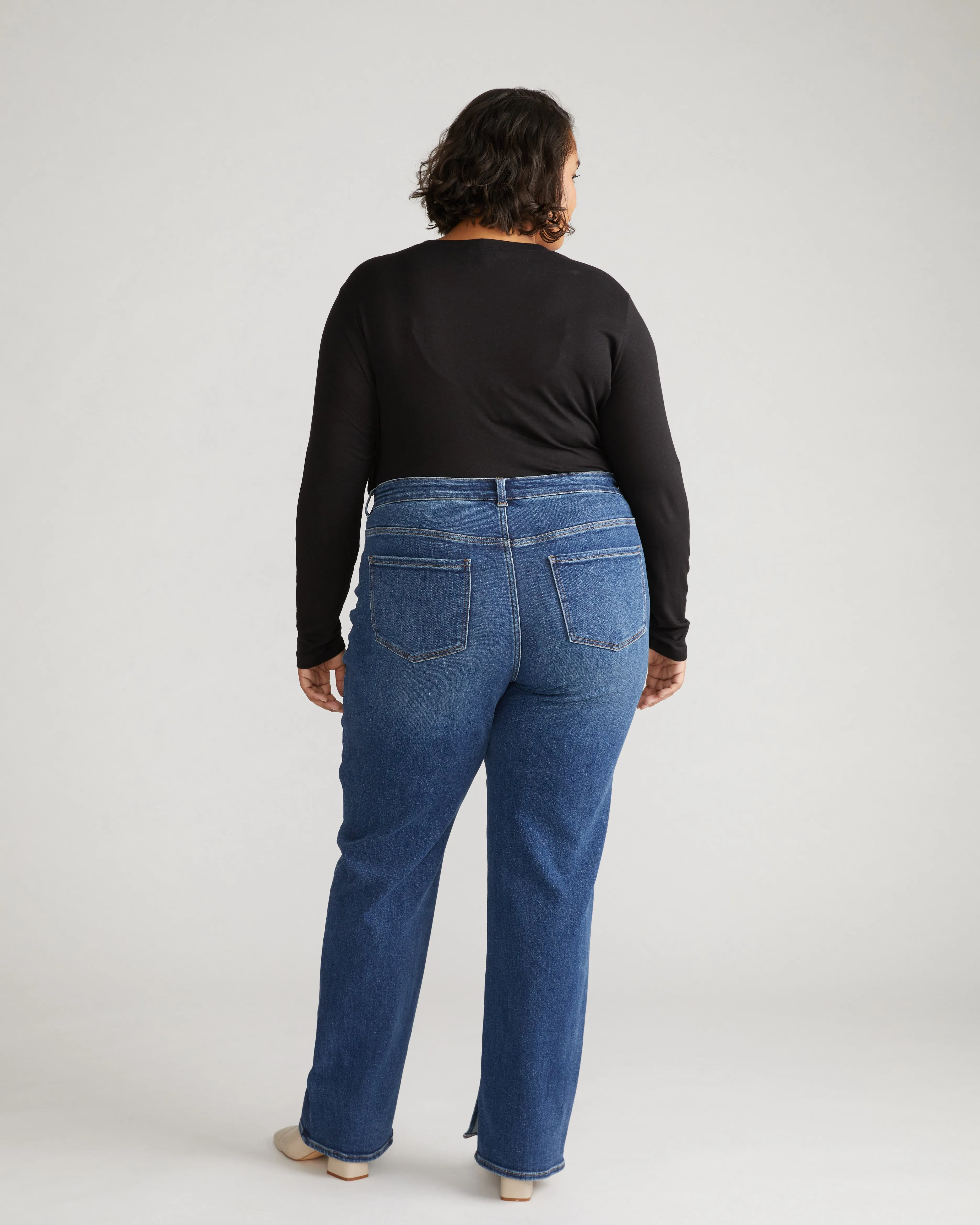 Mimi High Rise Split Hem Jeans 33 Inch - Midnight River sold by Universal Standard product image thumbnail 3