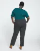 Long Cigarette Ponte Pants - Graphite sold by Universal Standard