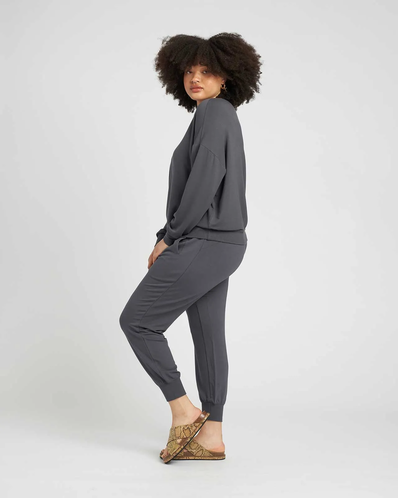 Bridget Luxe Fine Terry Jogger - Slate sold by Universal Standard product image thumbnail 5