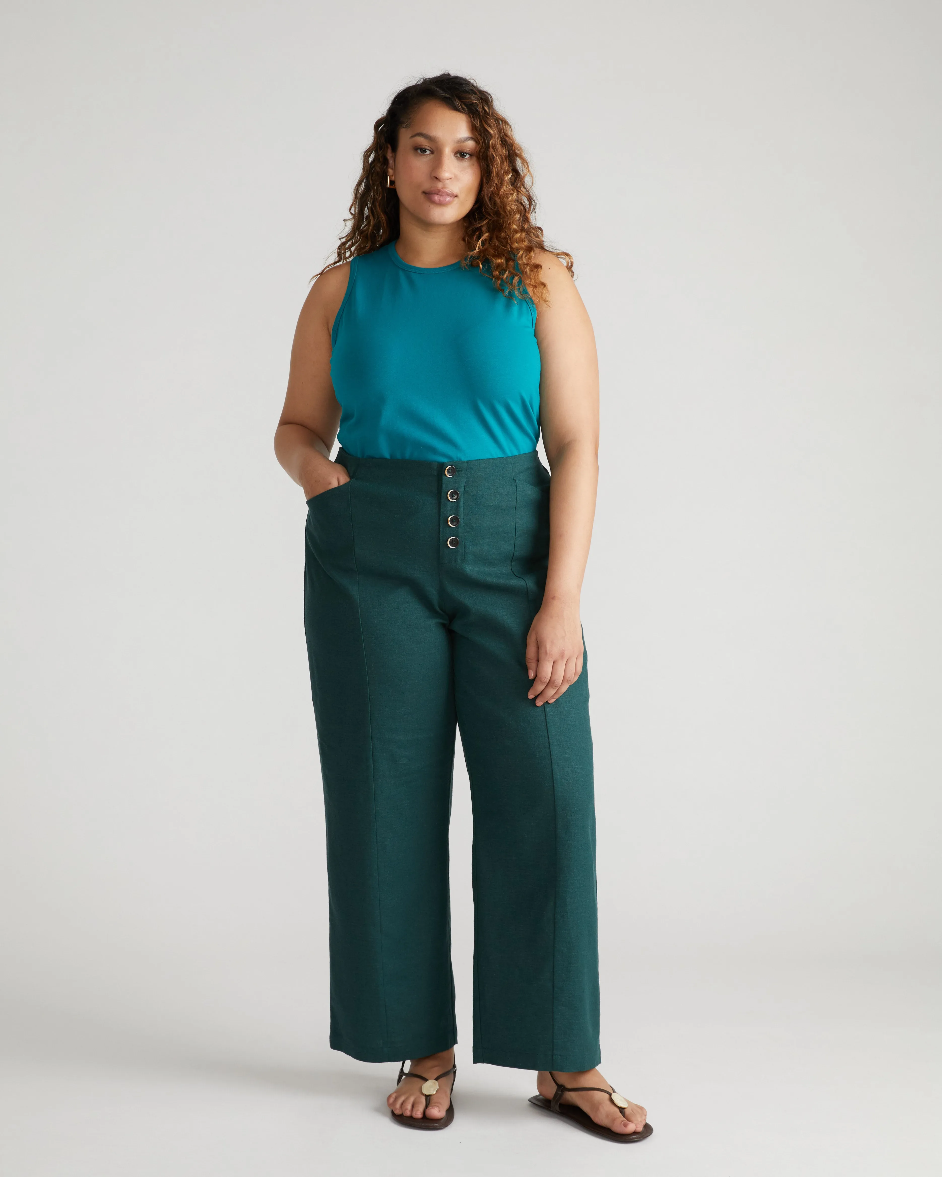 Coastal Linen Pants - Sea Moss sold by Universal Standard product image thumbnail 2