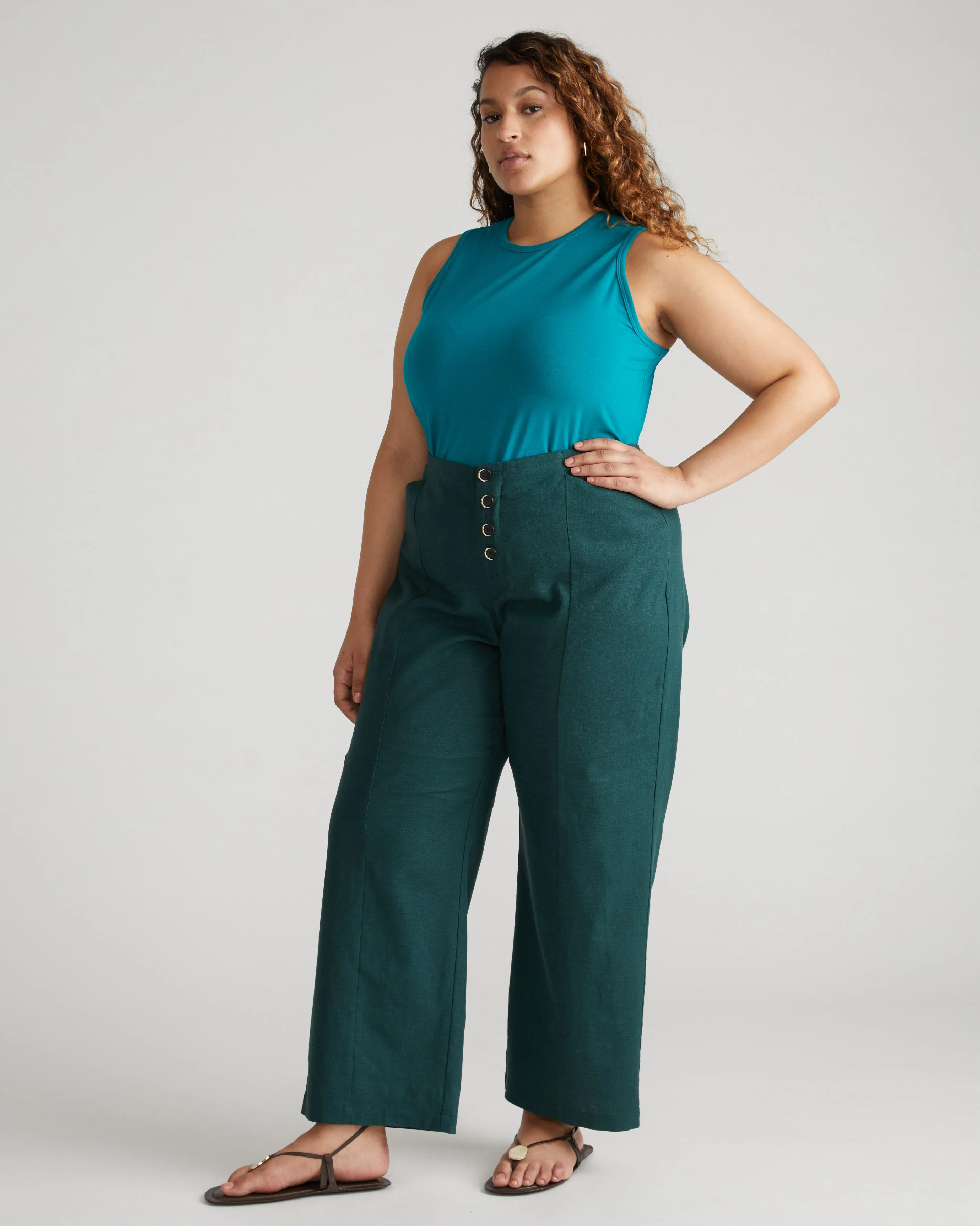 Coastal Linen Pants - Sea Moss sold by Universal Standard product image thumbnail 3