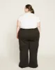 Stephanie Wide Leg Stripe Ponte Pants 30 Inch - Black with Blue/White Stripe sold by Universal Standard