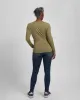 Mia Long Sleeve Movement Tee - Heather Olive sold by Universal Standard