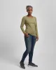 Mia Long Sleeve Movement Tee - Heather Olive sold by Universal Standard