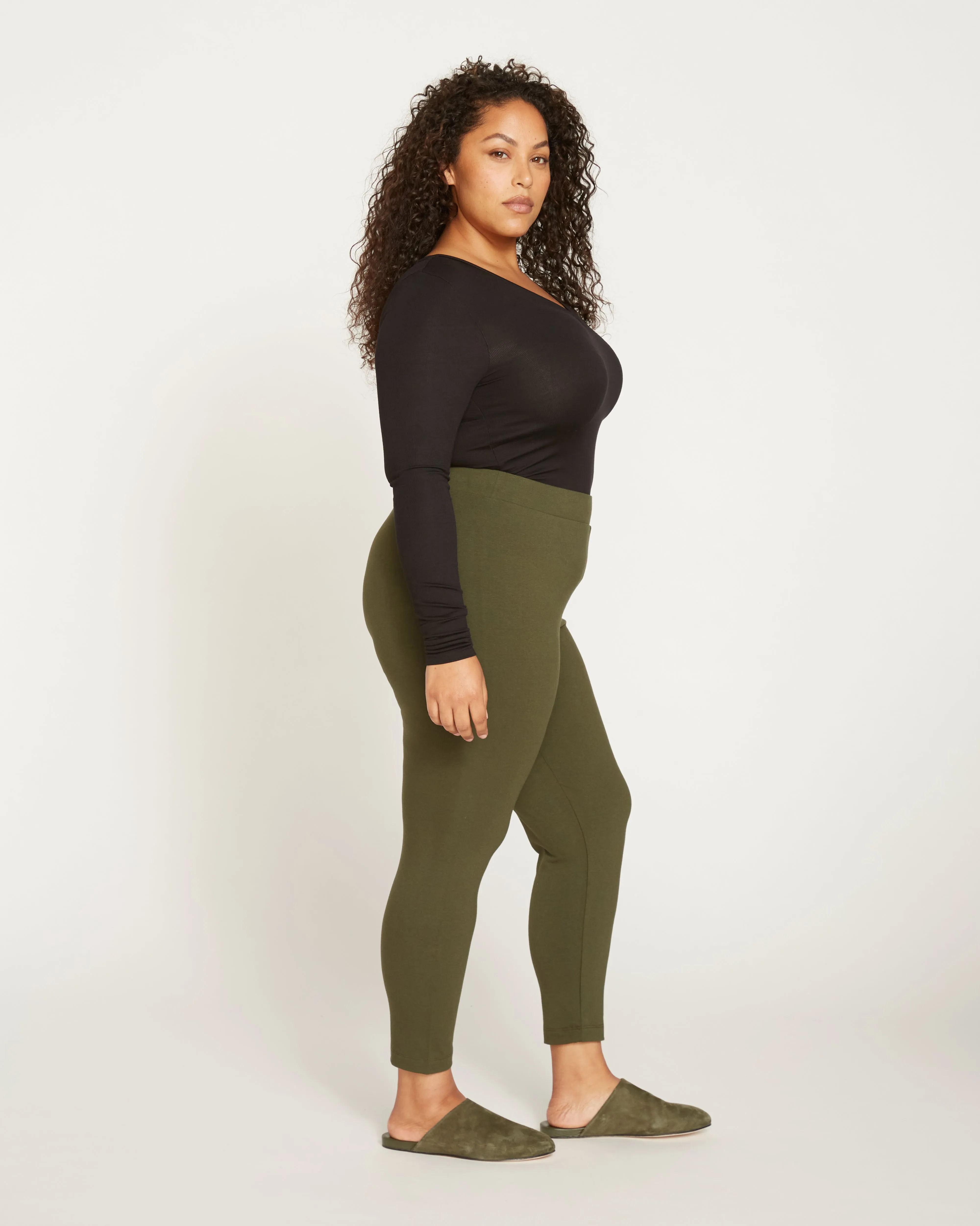 Roya Cropped Leggings 23 Inch - Olive sold by Universal Standard product image thumbnail 2