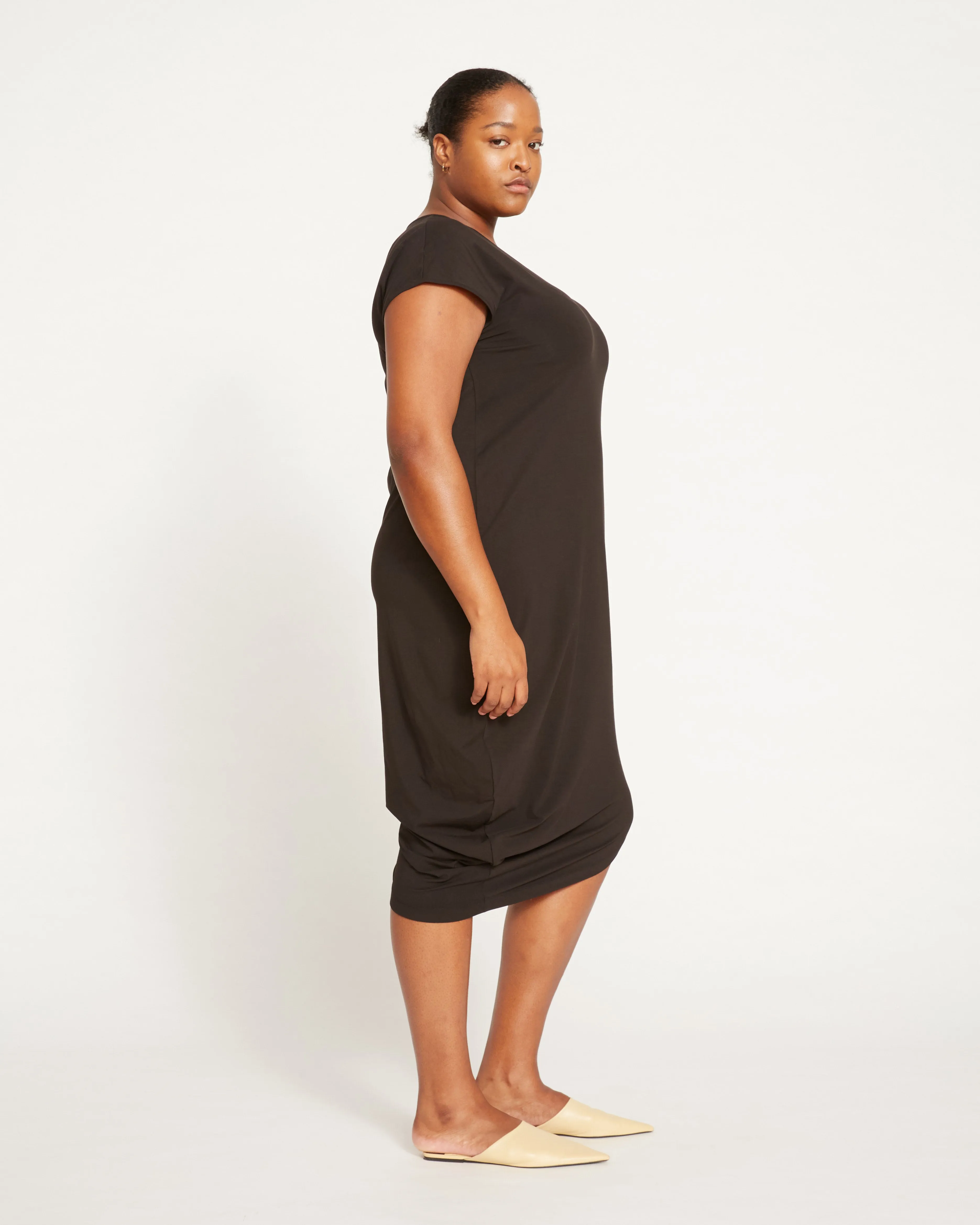 Iconic Geneva V-Neck Dress - Black sold by Universal Standard product image thumbnail 5