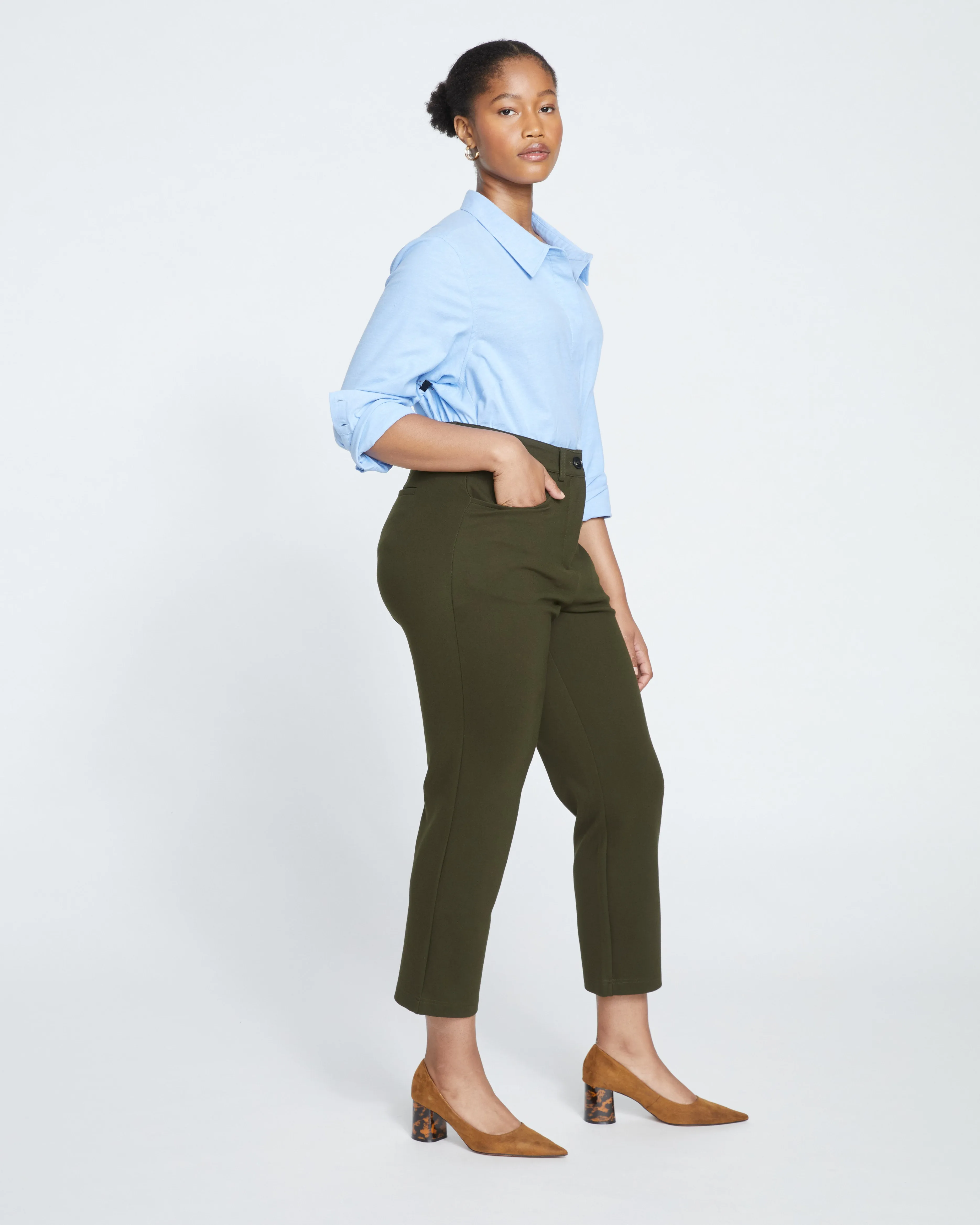 Cigarette Ponte Pants - Evening Forest sold by Universal Standard product image thumbnail 3