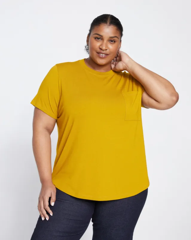 Garcon Tee - Mustard sold by Universal Standard
