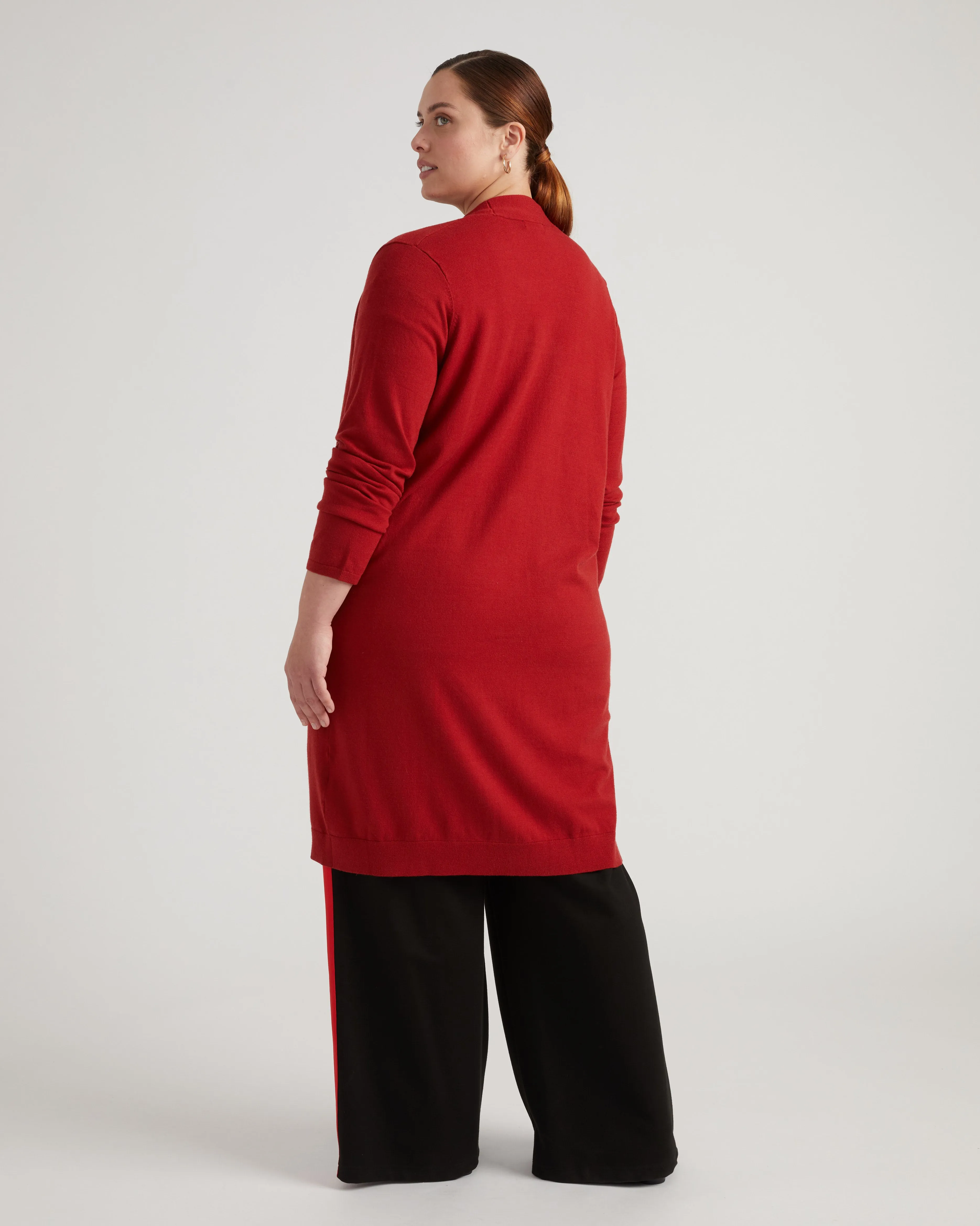 Savvy Double Knit Sweater Cardigan - Vineyard sold by Universal Standard product image thumbnail 3