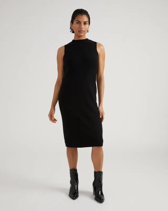 Savvy Double Knit Sweater Dress - Black sold by Universal Standard