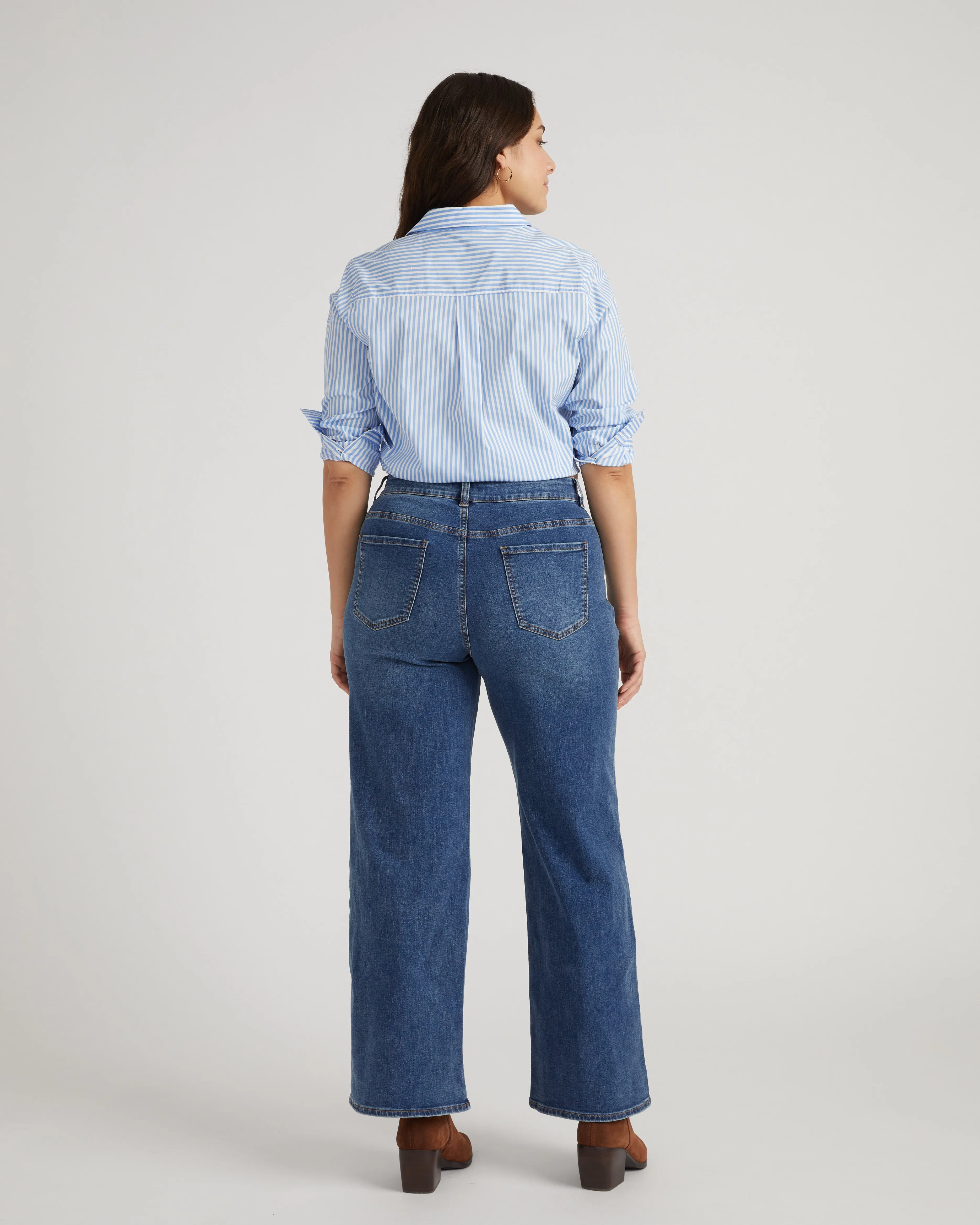 Roxy Relaxed Bootcut Jeans - Anzio Blue sold by Universal Standard product image thumbnail 5