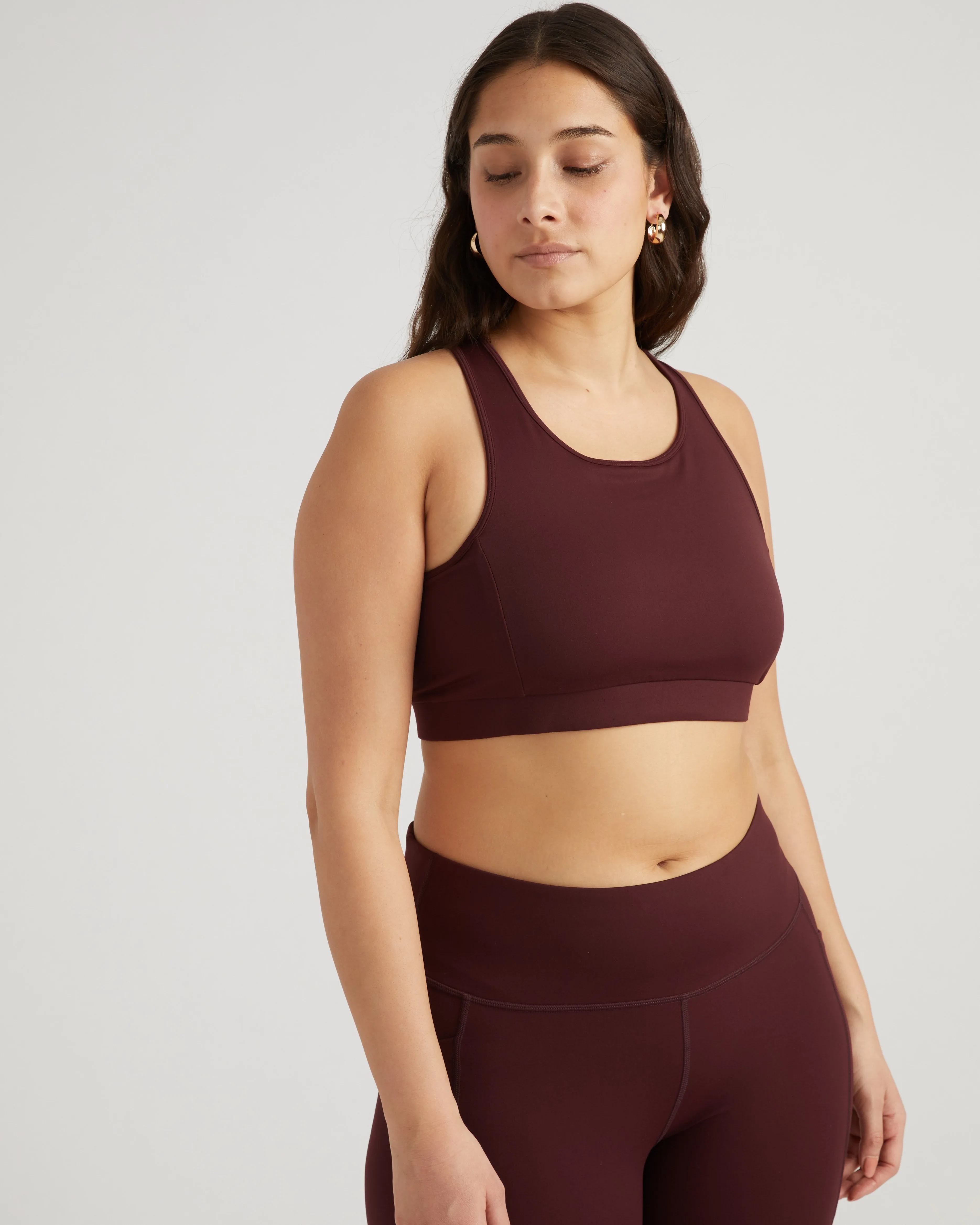 Next-to-Naked Racerback Sports Bra - Black Cherry sold by Universal Standard product image thumbnail 2