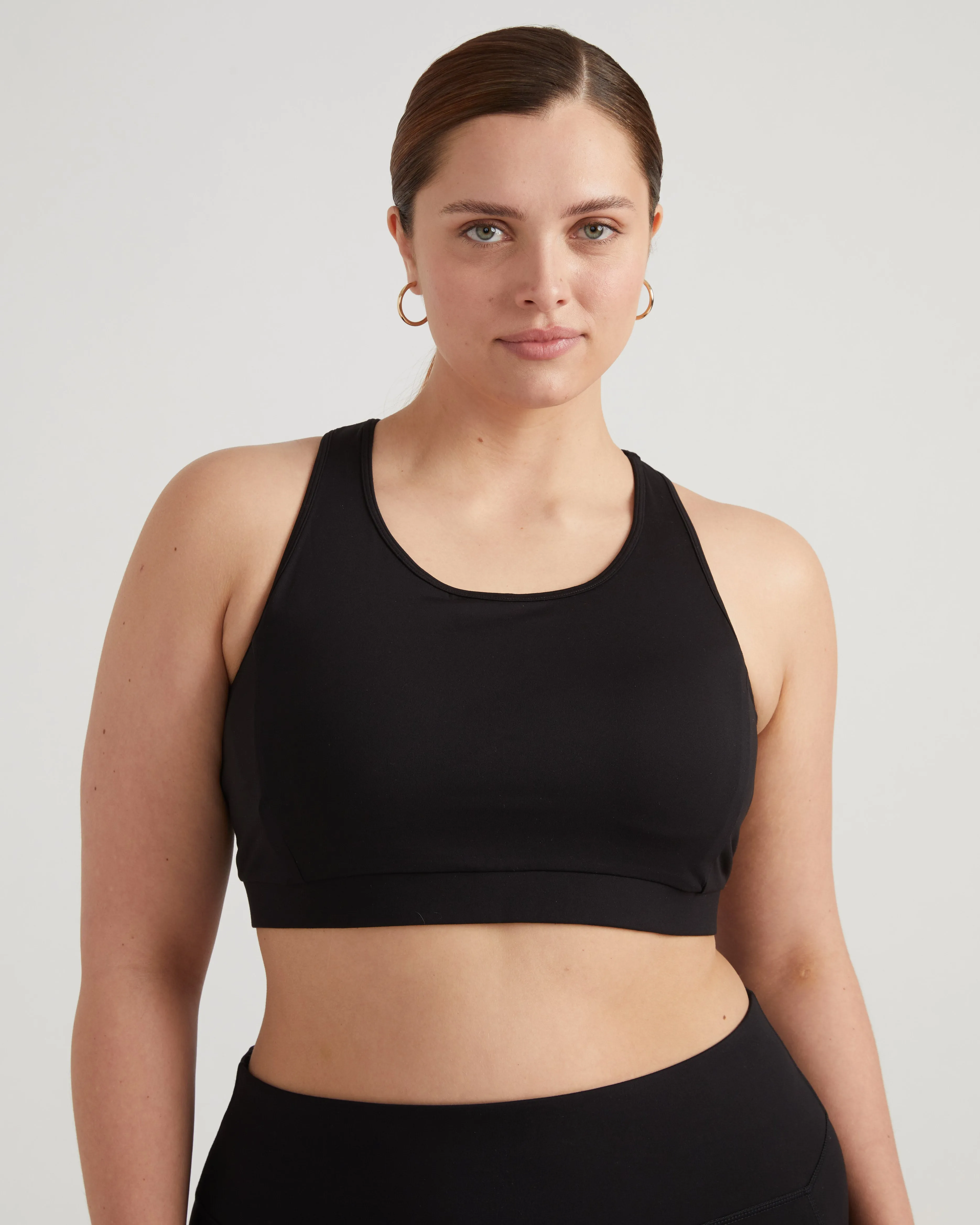 Next-to-Naked Racerback Sports Bra - Black sold by Universal Standard product image thumbnail 2