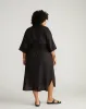 Plaza Linen Shirtdress - Black sold by Universal Standard