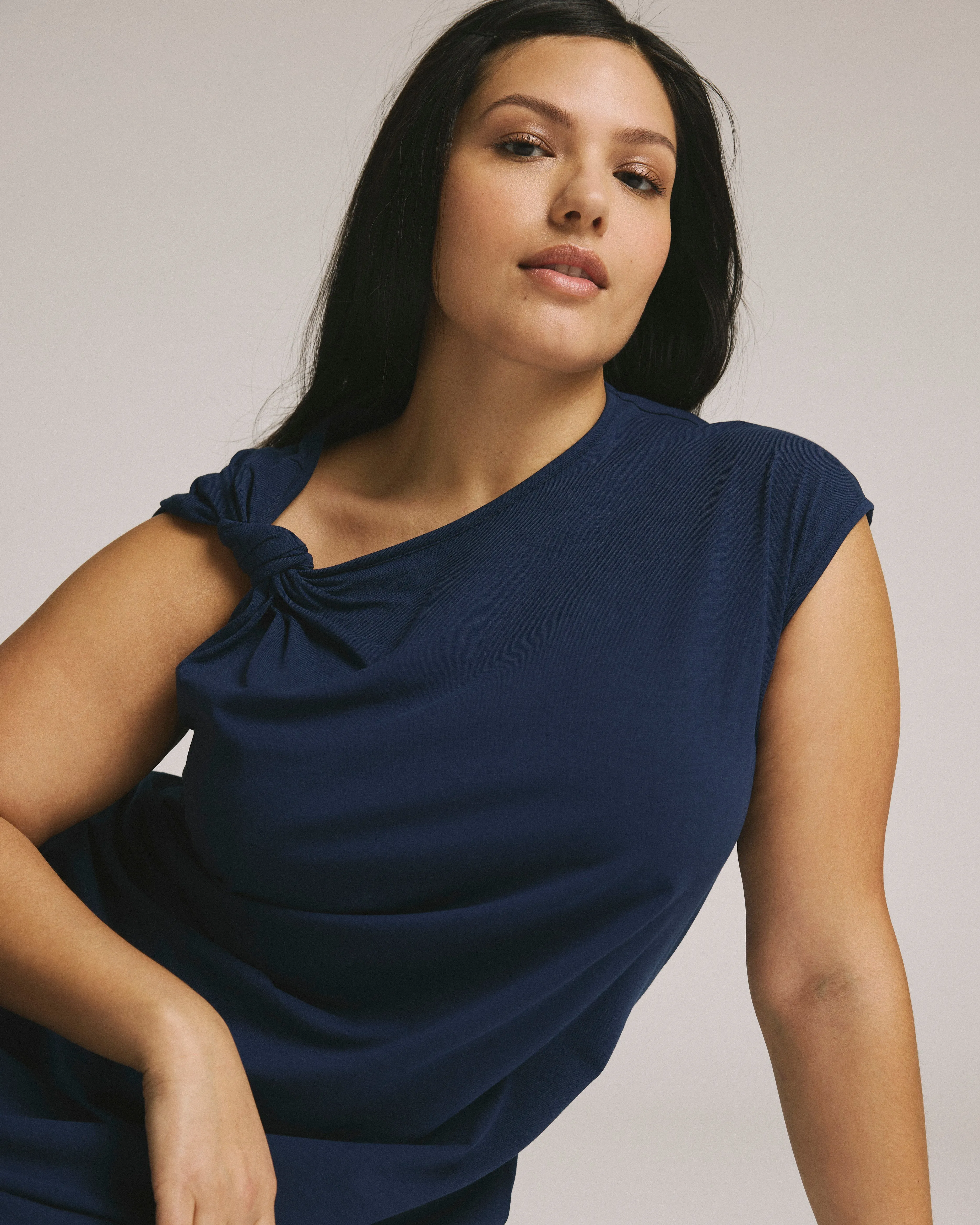 Shoulder Knot Dress - Cenote sold by Universal Standard