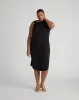 Shoulder Knot Dress - Black sold by Universal Standard