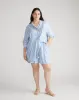 Beach Shorts - Blue/White Stripe sold by Universal Standard