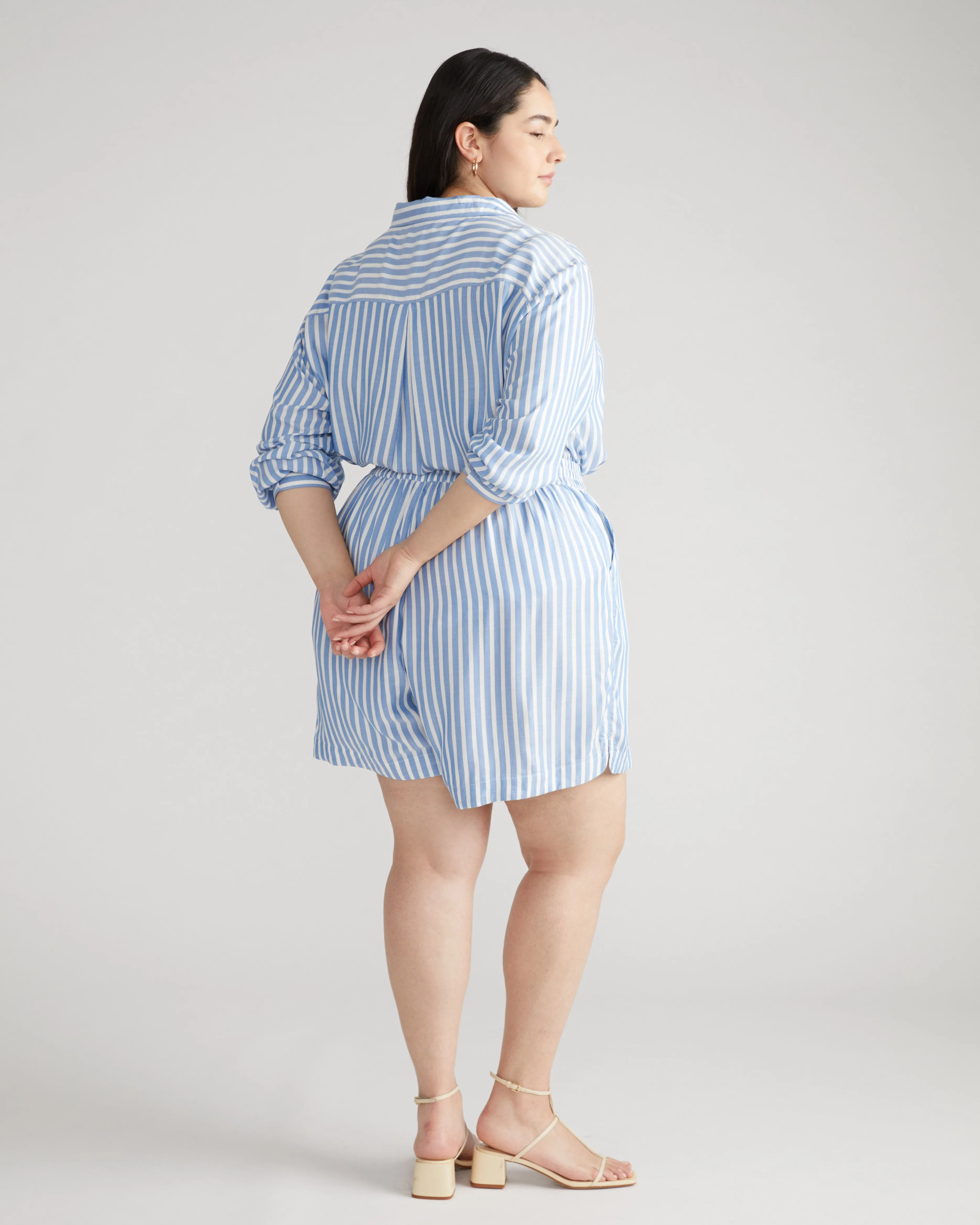 Beach Shorts - Blue/White Stripe sold by Universal Standard product image thumbnail 4