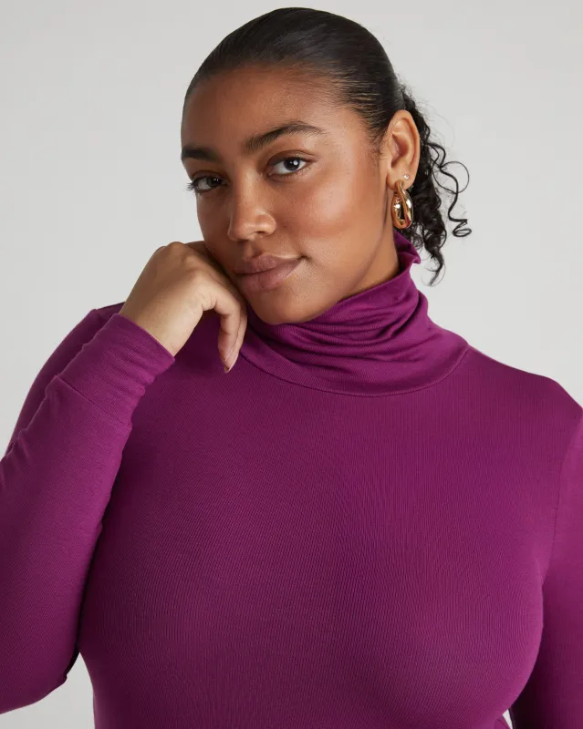 Foundation Turtleneck - Goji Berry sold by Universal Standard