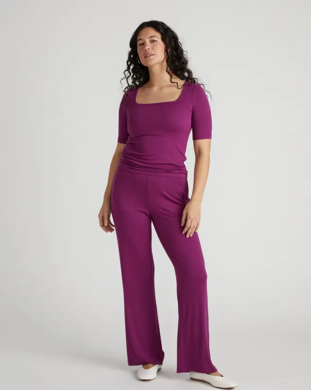 Foundation Mola Pant - Goji Berry sold by Universal Standard