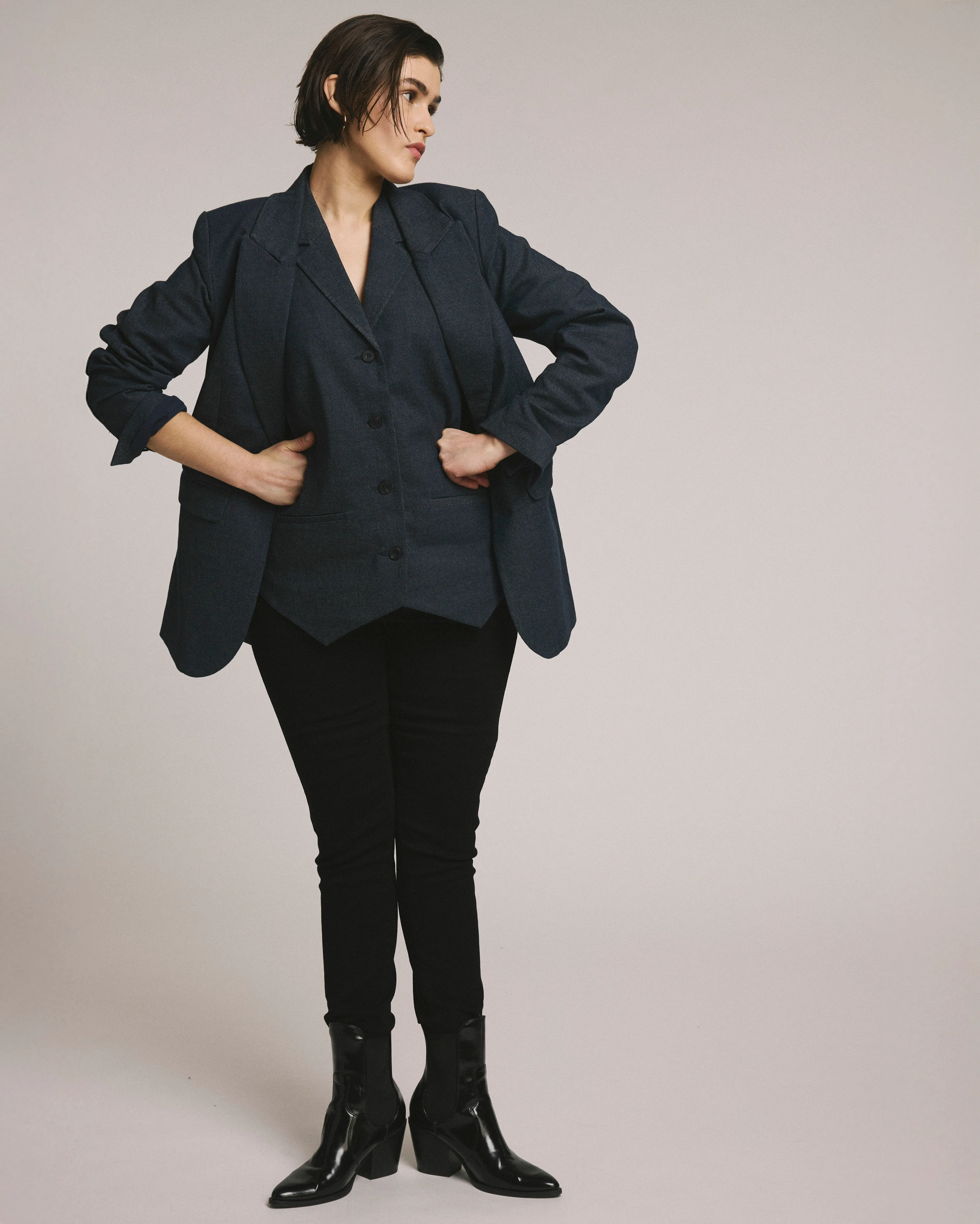 Seine High Rise Skinny Jeans 32 Inch - Jet Black sold by Universal Standard product image thumbnail 2